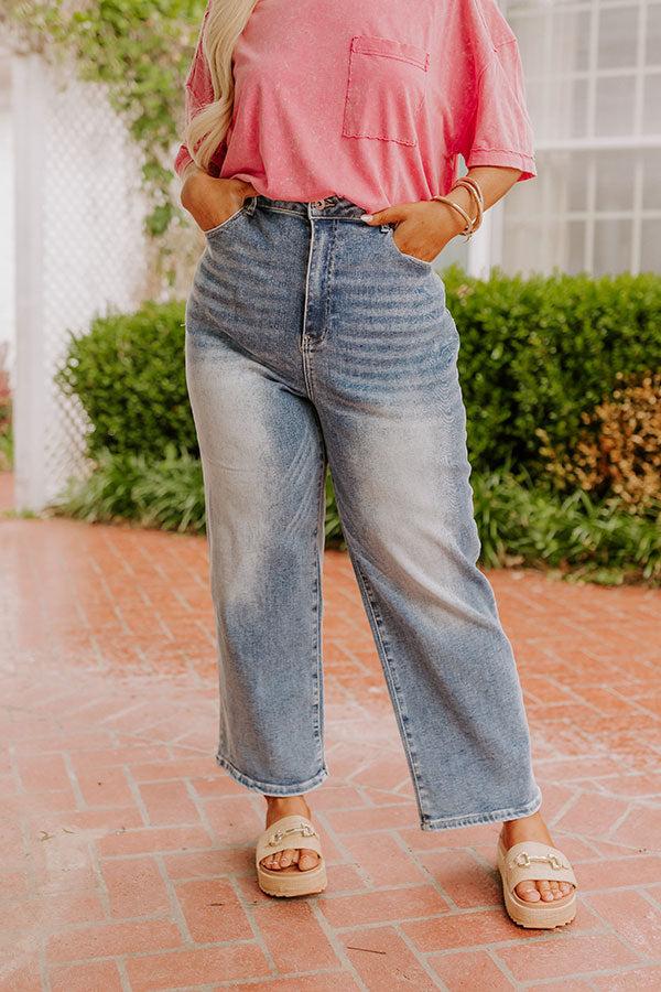 The Naomi High Waist Relaxed Straight Leg Jean Curves Product Image