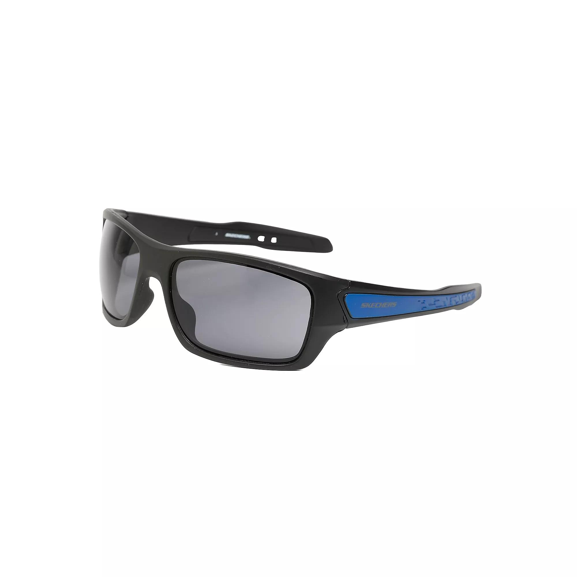 Men's Skechers® Shield 64mm Sunglasses, Black Product Image
