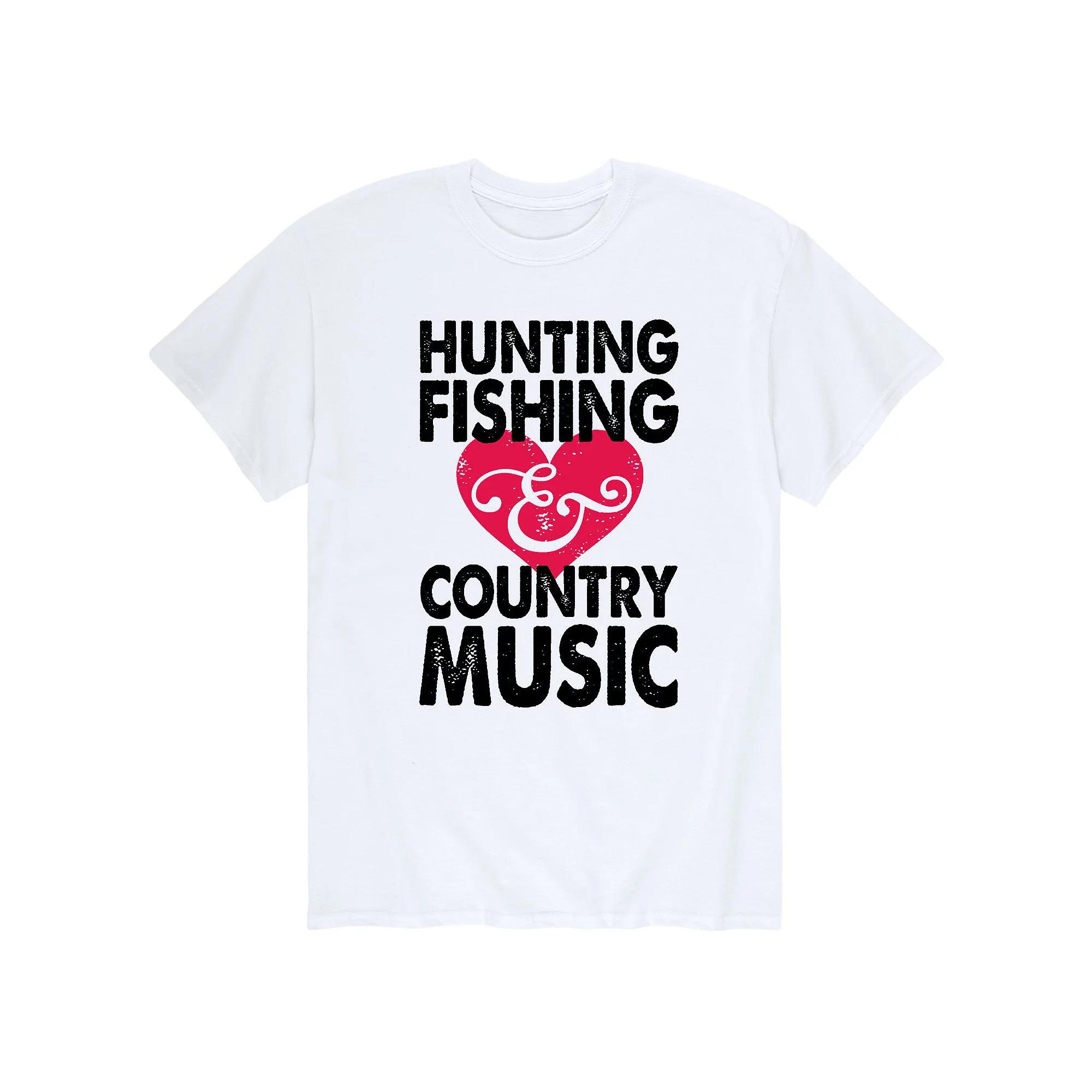Men's Hunting Fishing Country Music Tee,  Product Image