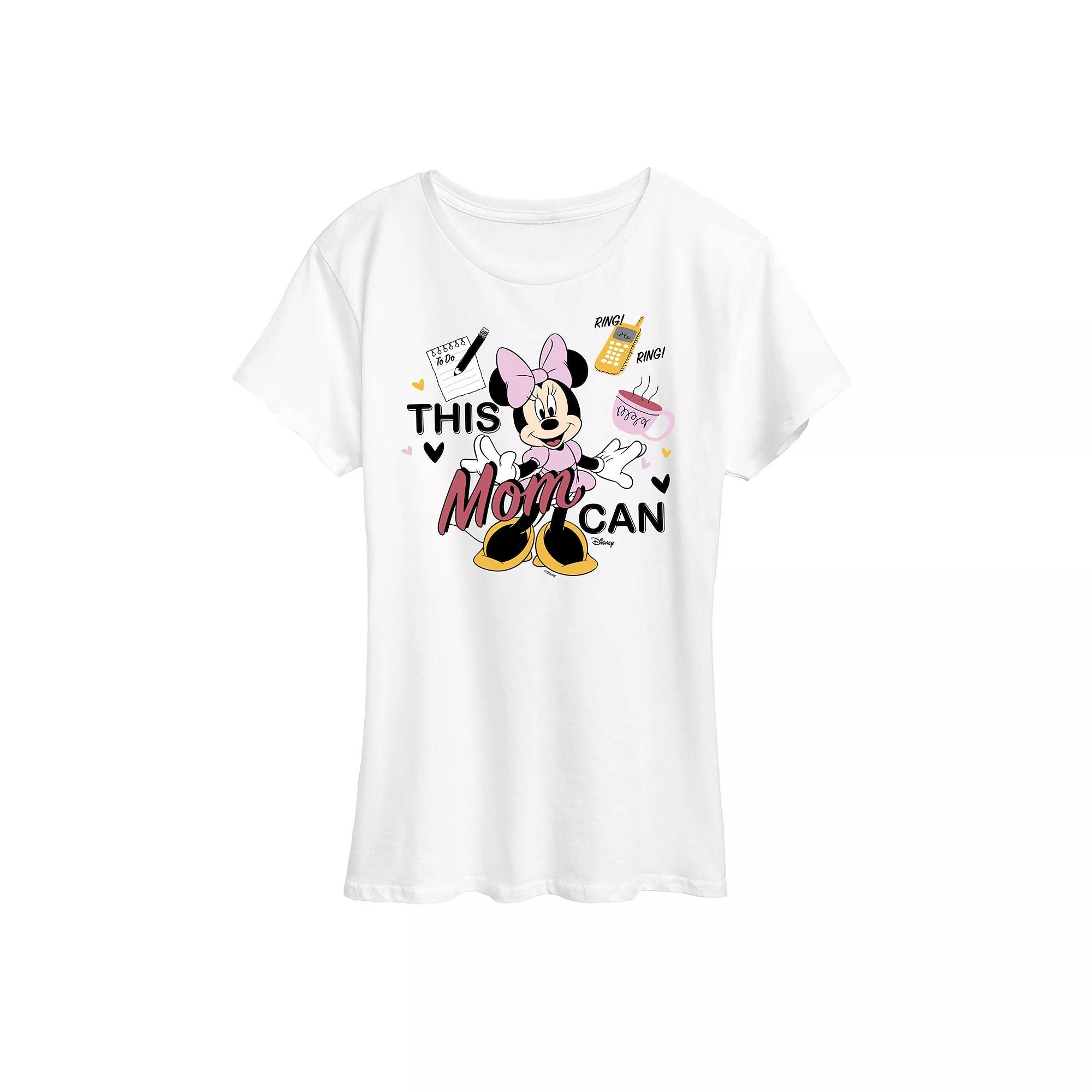Disney's Minnie Mouse Women's This Mom Can Graphic Tee,  Product Image