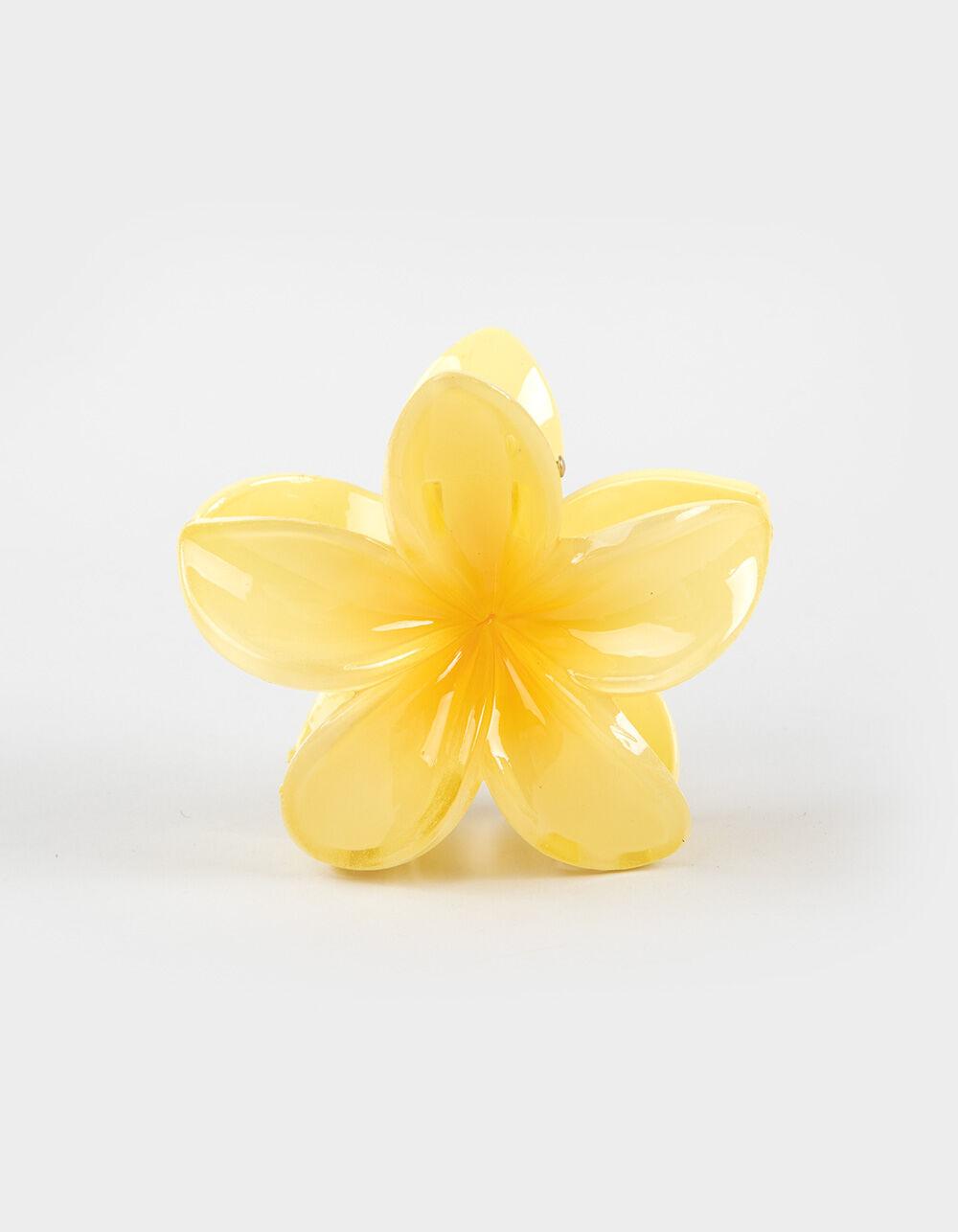 FULL TILT Hawaiian Floral Claw Clip - YELLOW Product Image
