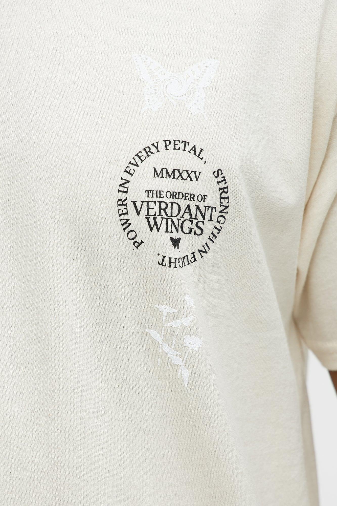 Verdant Wings Short Sleeve Tee - Natural Product Image