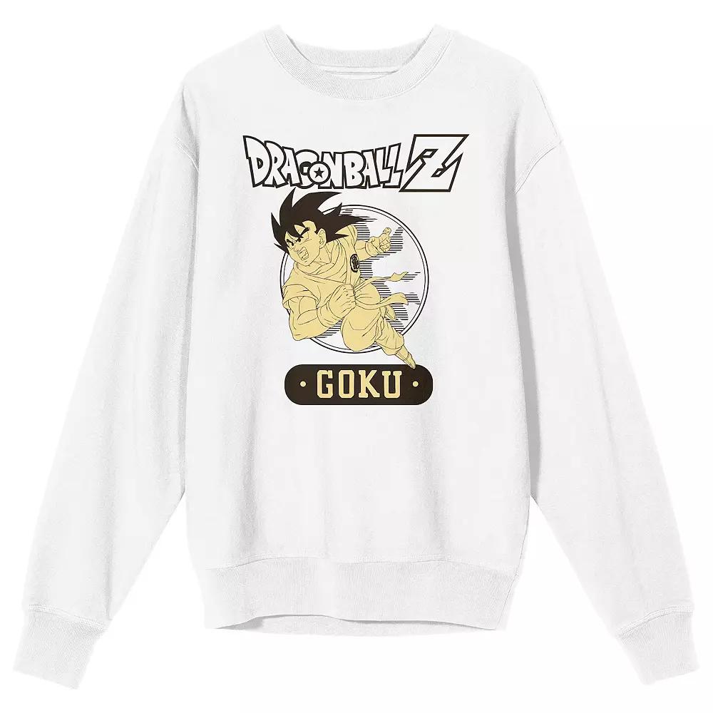 Men's Dragon Ball Z Goku & Logo Graphic Tee, Size: Large, White Product Image