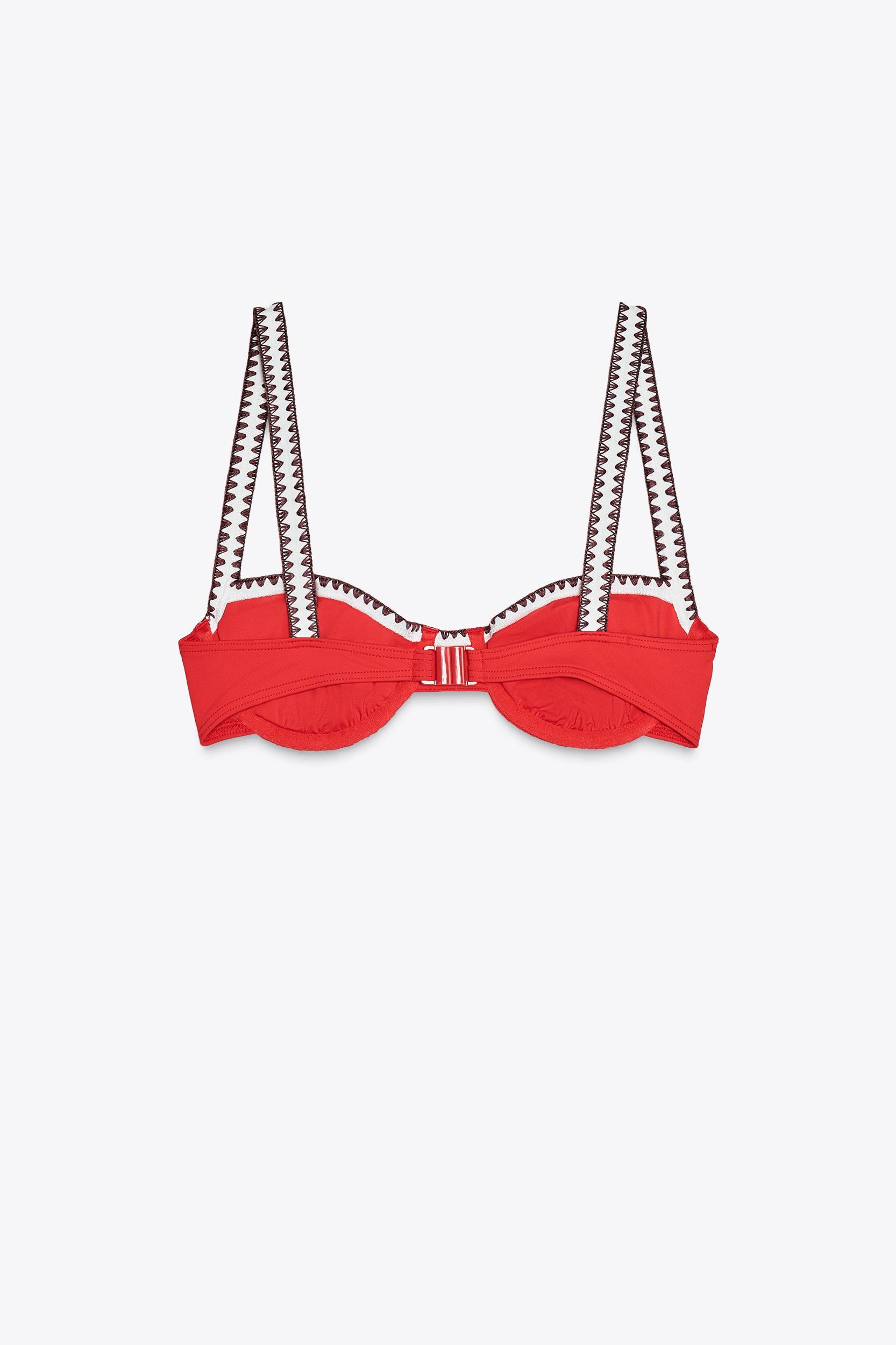 UNDERWIRE CONTRAST BIKINI TOP Product Image