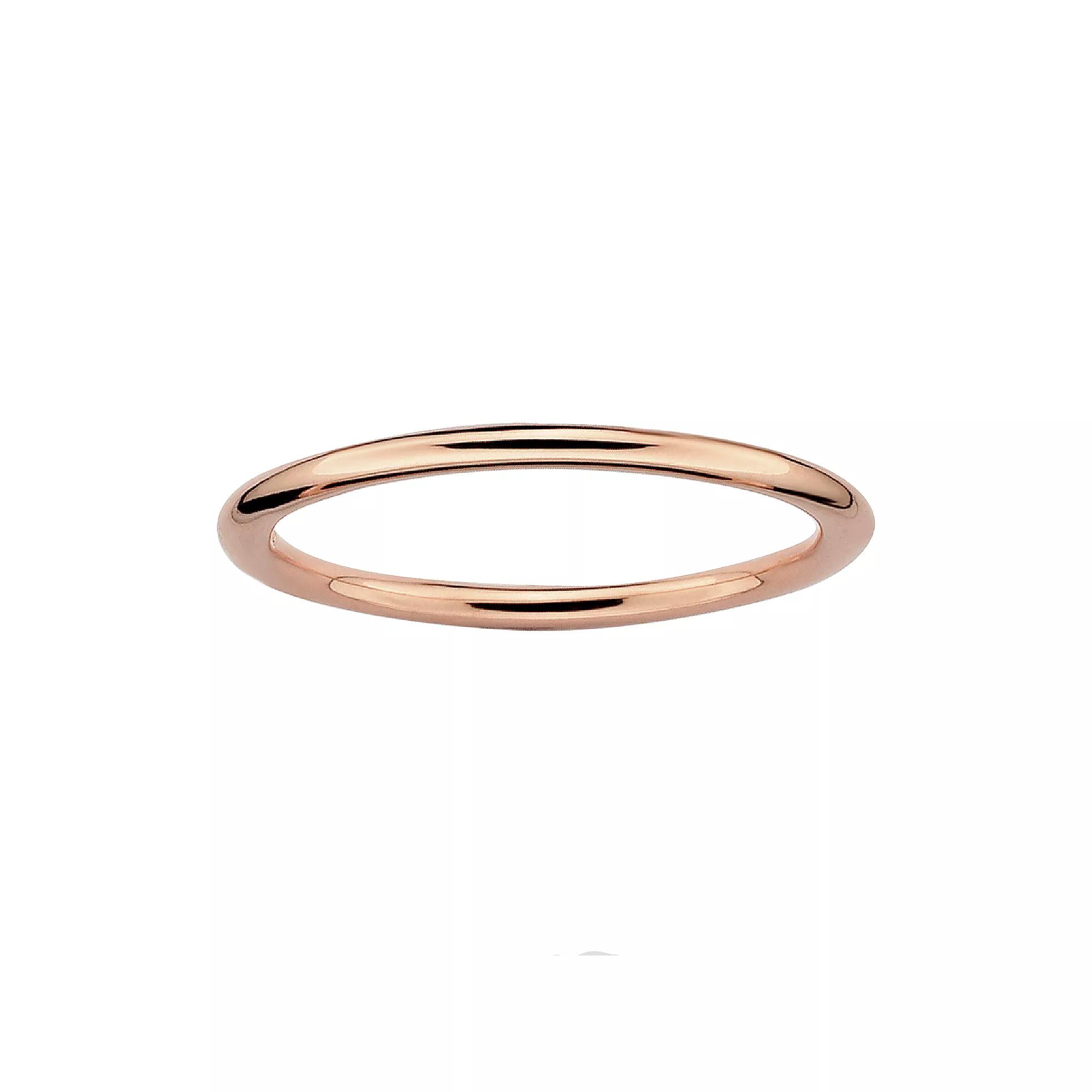 Stacks & Stones 18k Rose Gold Over Silver Stack Ring, Women's, Size: 5, Pink Product Image