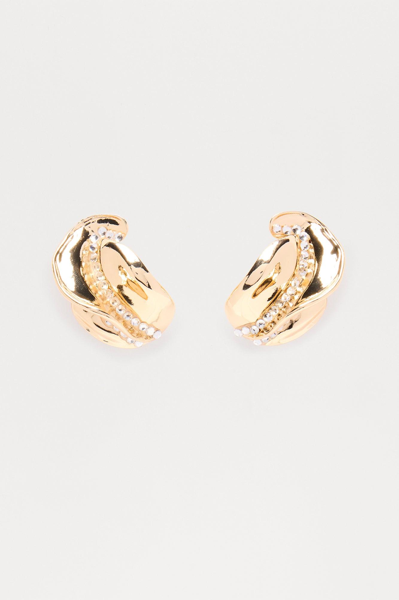 Close Up Drop Earrings - Gold Female Product Image