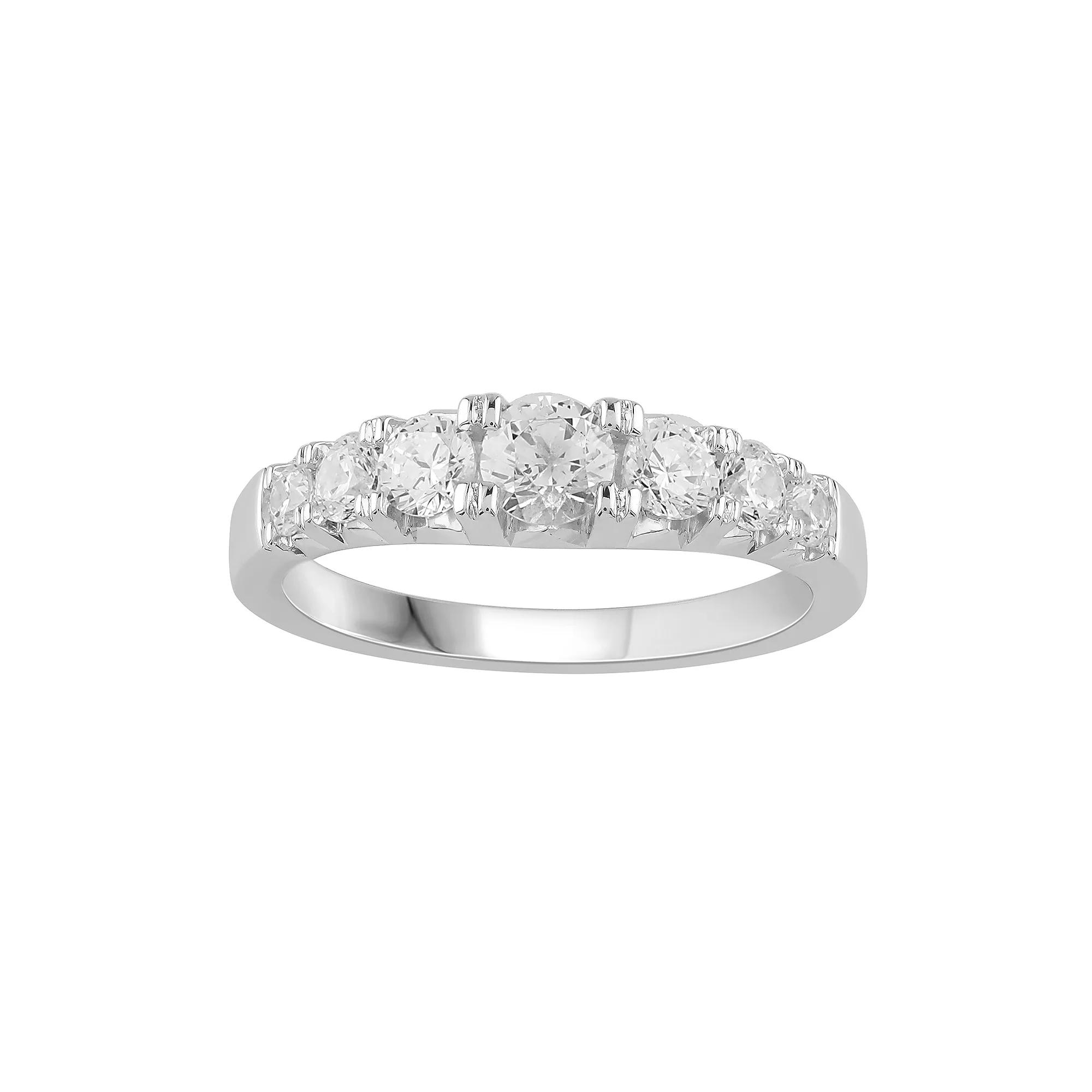 Platinum 1 Carat T.W. Diamond Anniversary Ring, Women's, Size: 8, White Product Image
