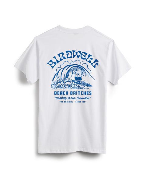 Surfin' Birdie T-Shirt - White/Blue Product Image