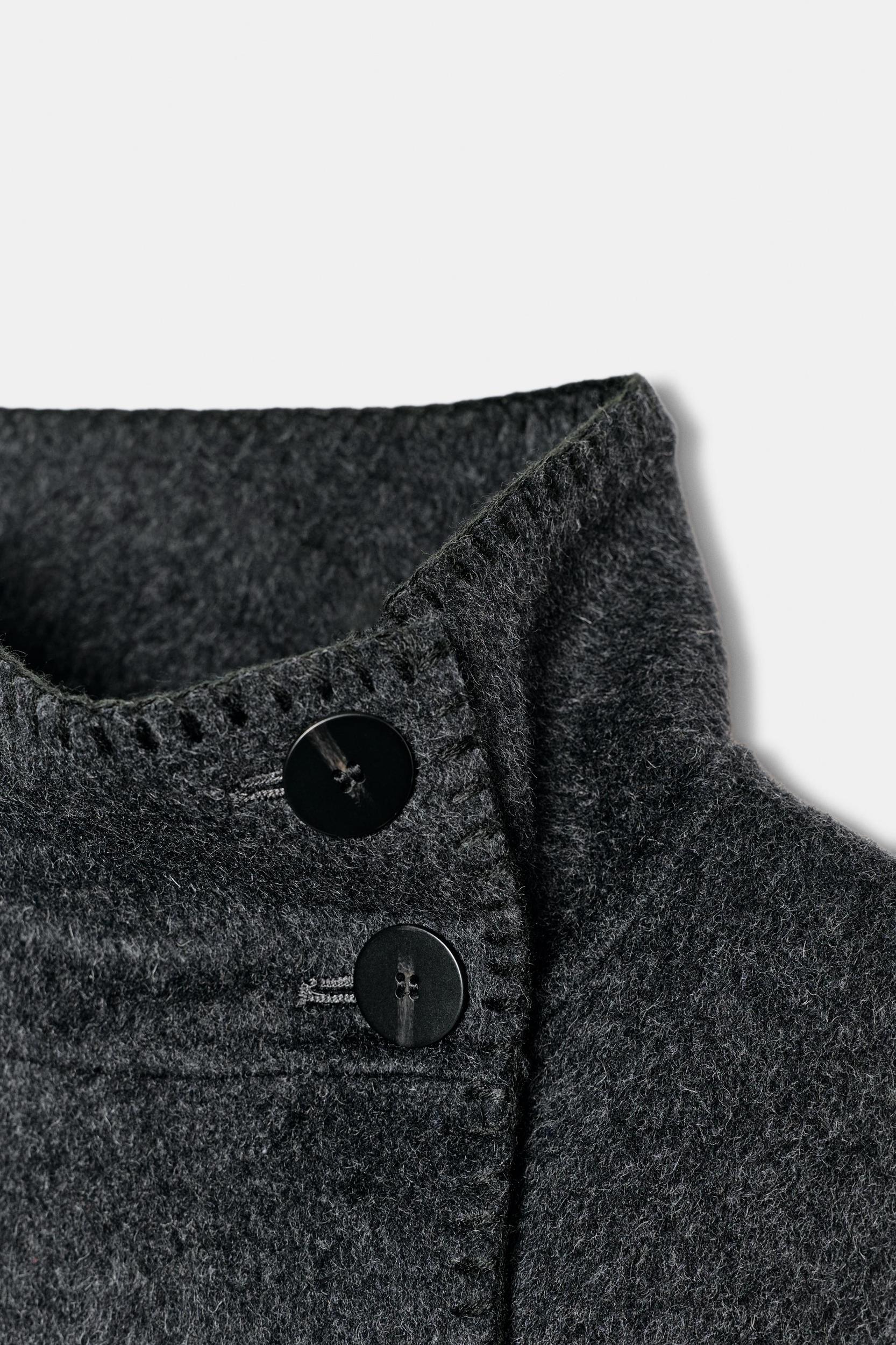 WOOL BLEND SHORT COAT ZW COLLECTION Product Image