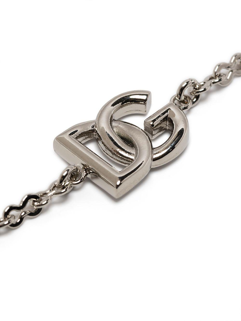 logo-plaque chain-link bracelet Product Image