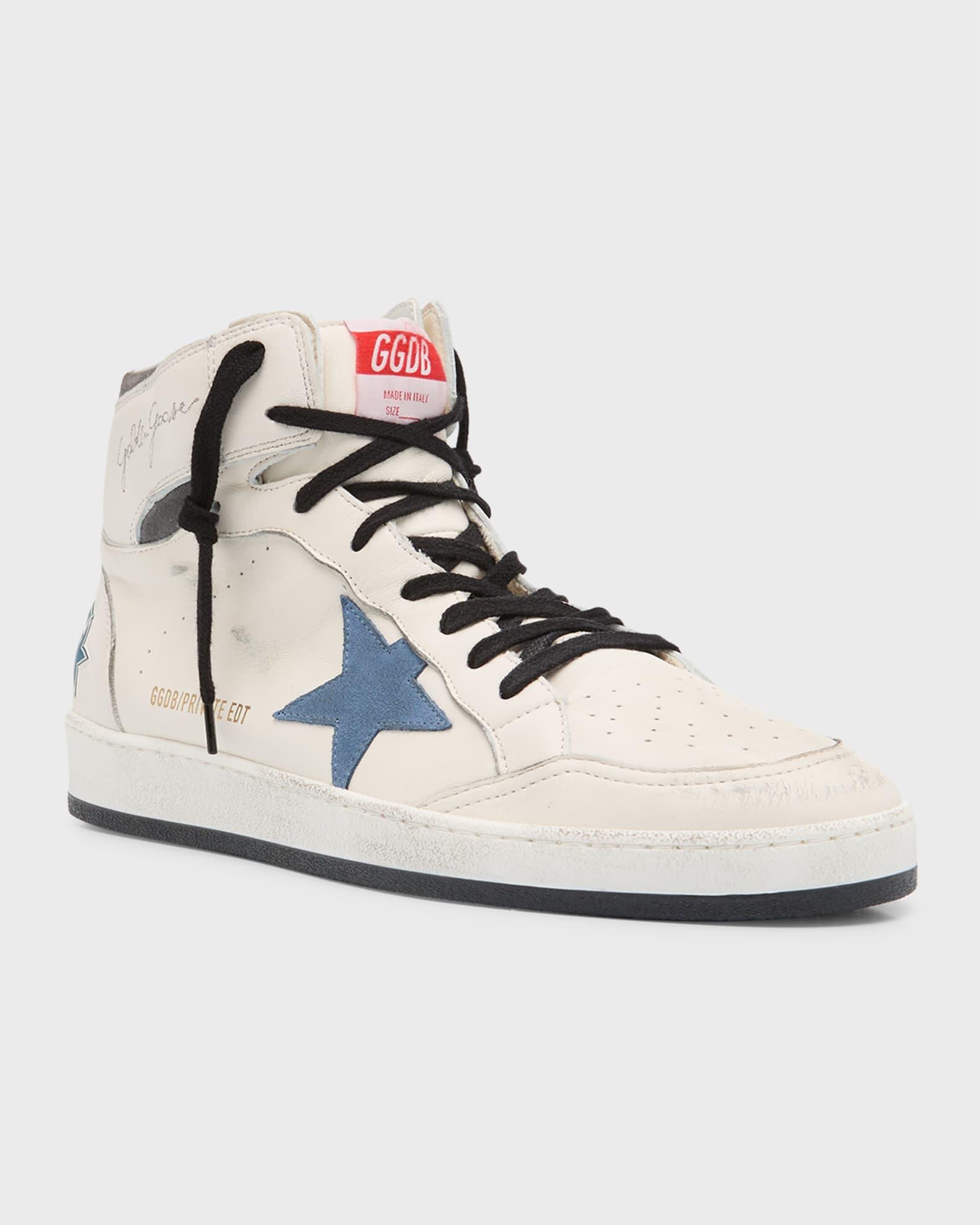 Men's Sky-Star Leather High Top Sneakers Product Image