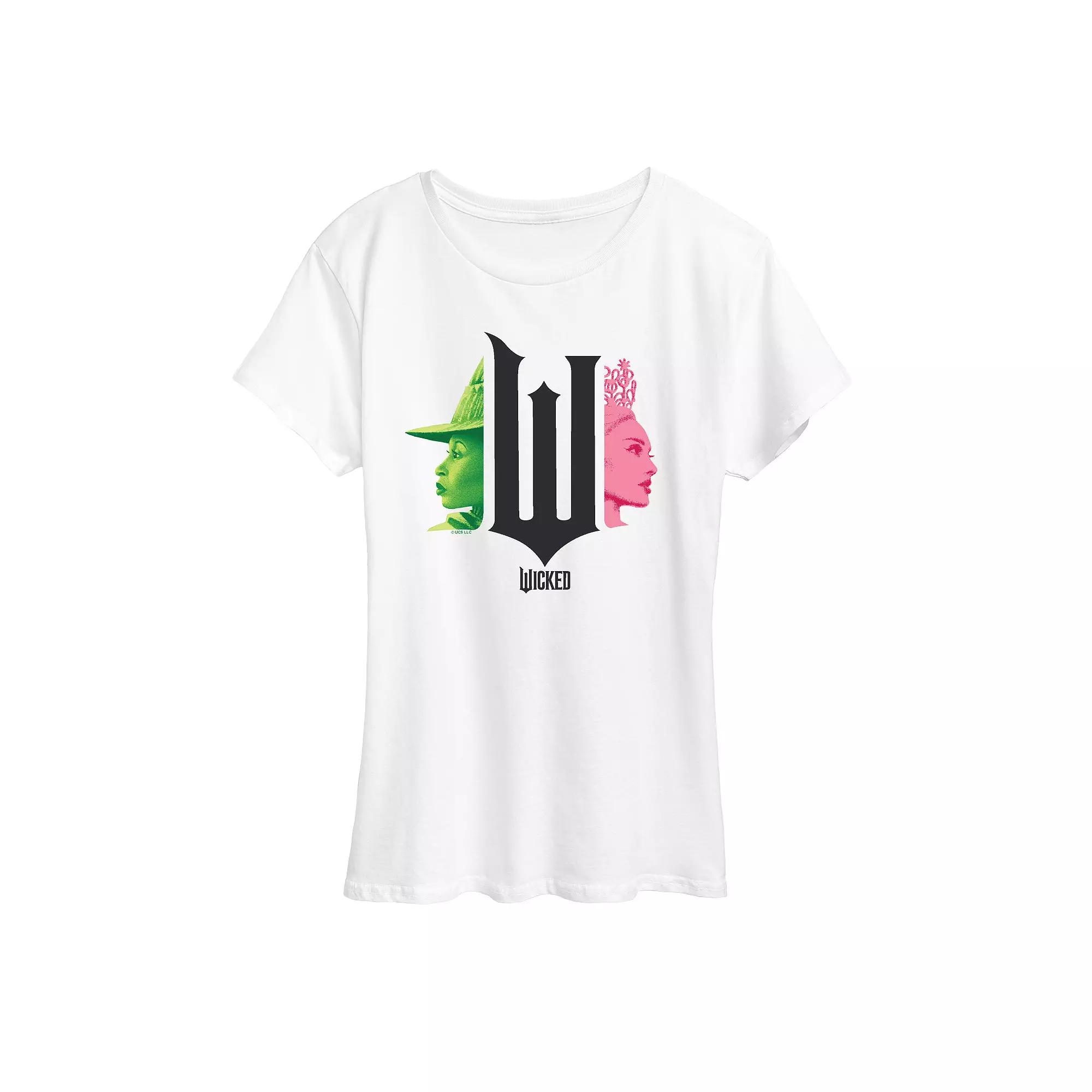 Women's Wicked Elphaba & Glinda Graphic Tee,  Product Image