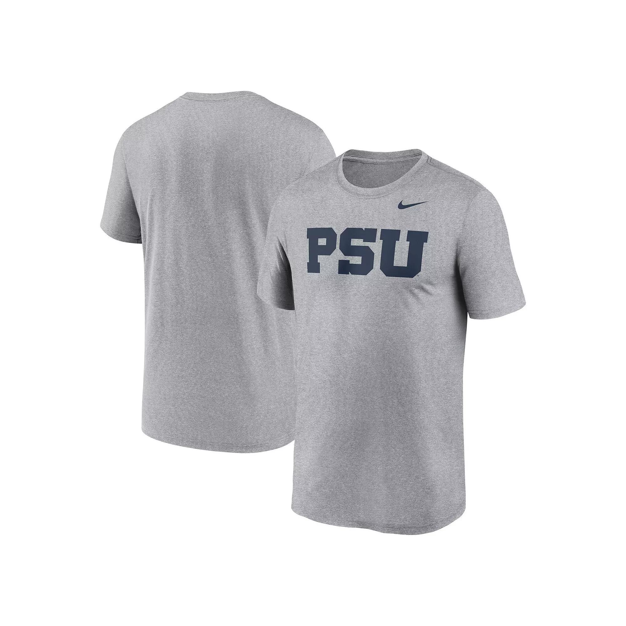 Men's Nike Heather Gray Penn State Nittany Lions Primetime Legend Alternate Logo T-Shirt,  Product Image