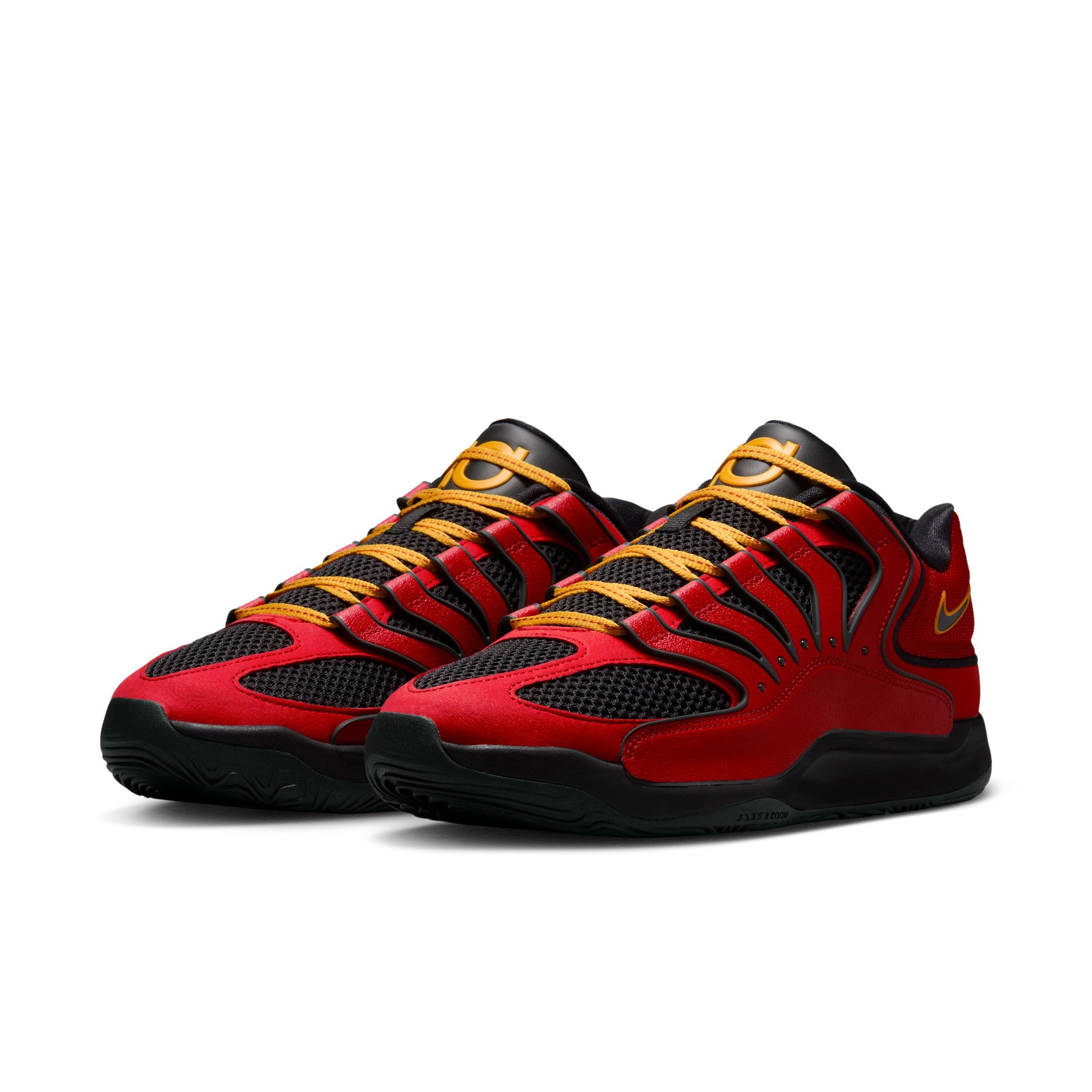 Nike Mens Kevin Durant Nike KD 18 - Mens Basketball Shoes Amarillo/Black/Fire Red Product Image