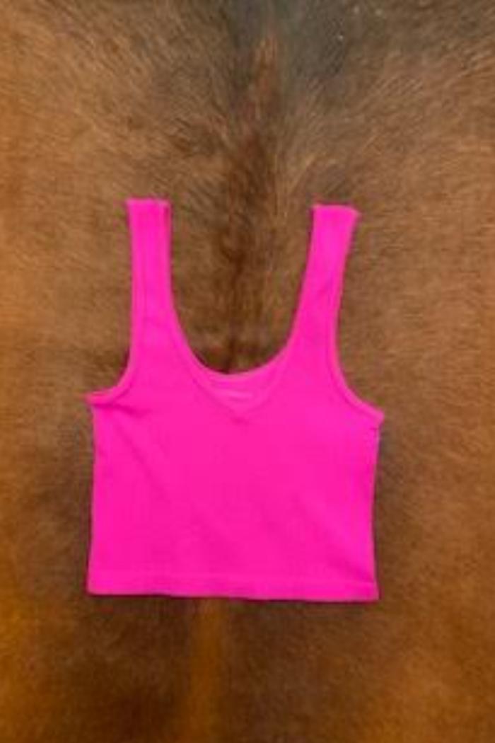 Ribbed V-Neck Brami Product Image