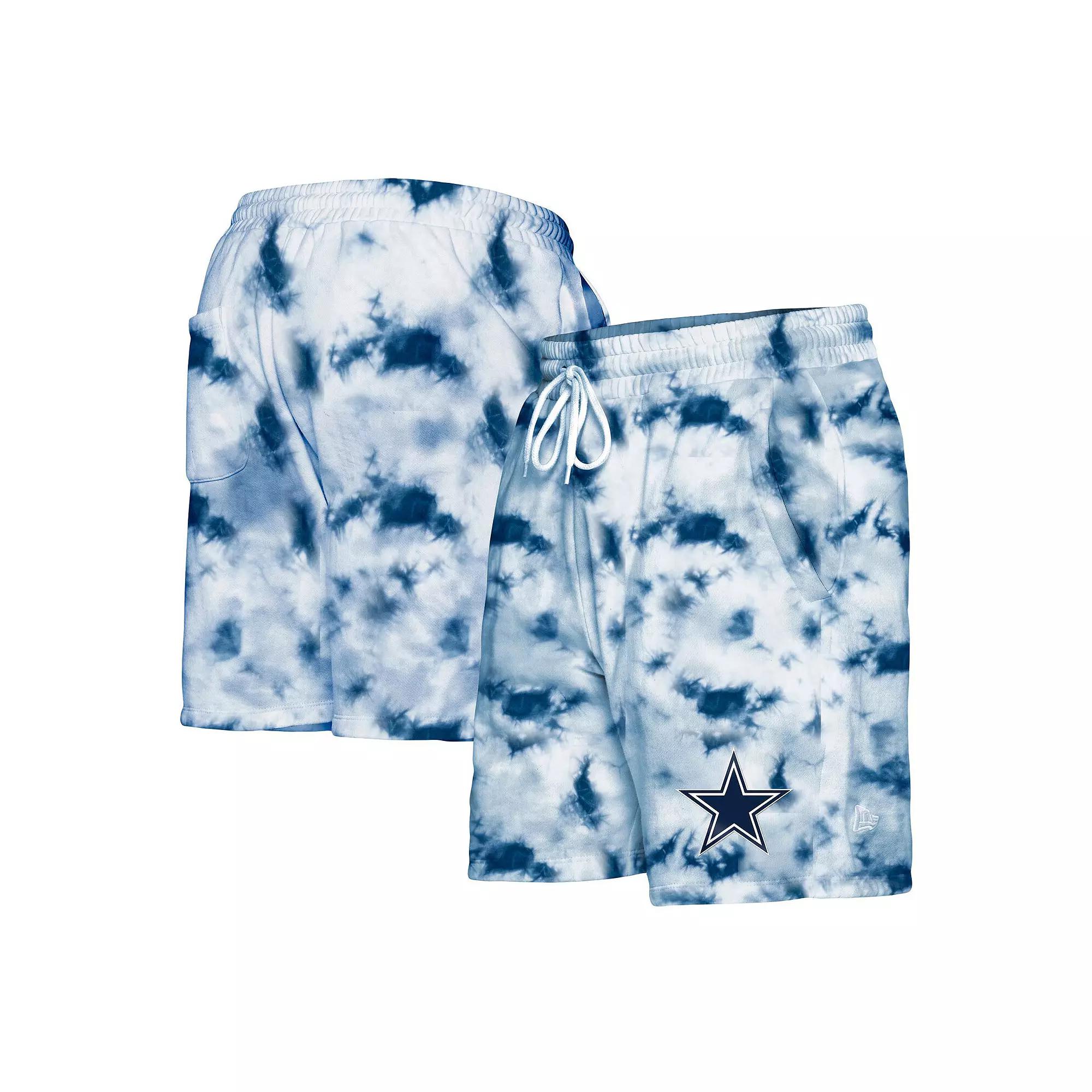 Men's New Era Navy Dallas Cowboys Tie-Dye Shorts, Size: 2XL, Blue Product Image