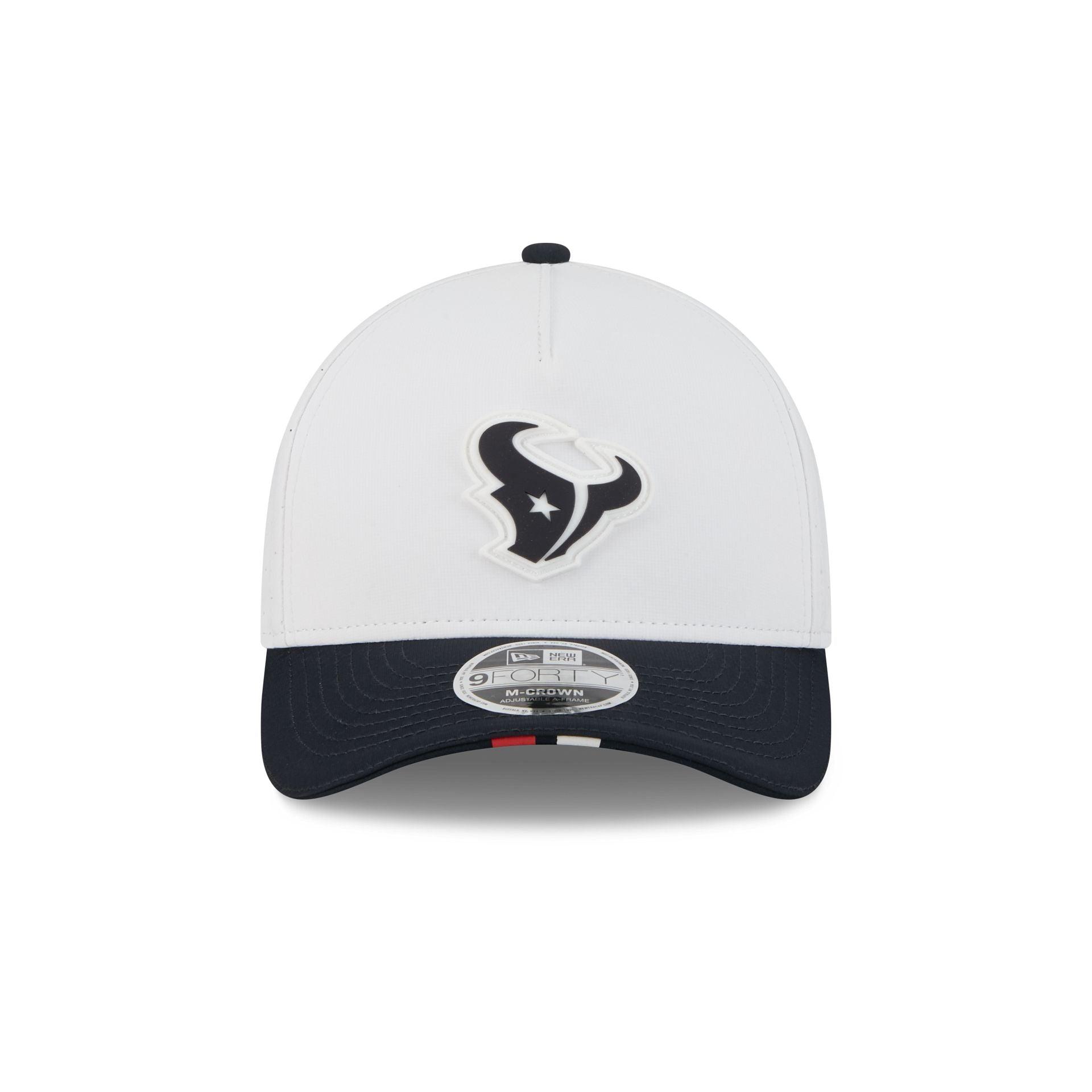 Houston Texans 2025 Training 9FORTY M-Crown A-Frame Snapback Hat Male Product Image