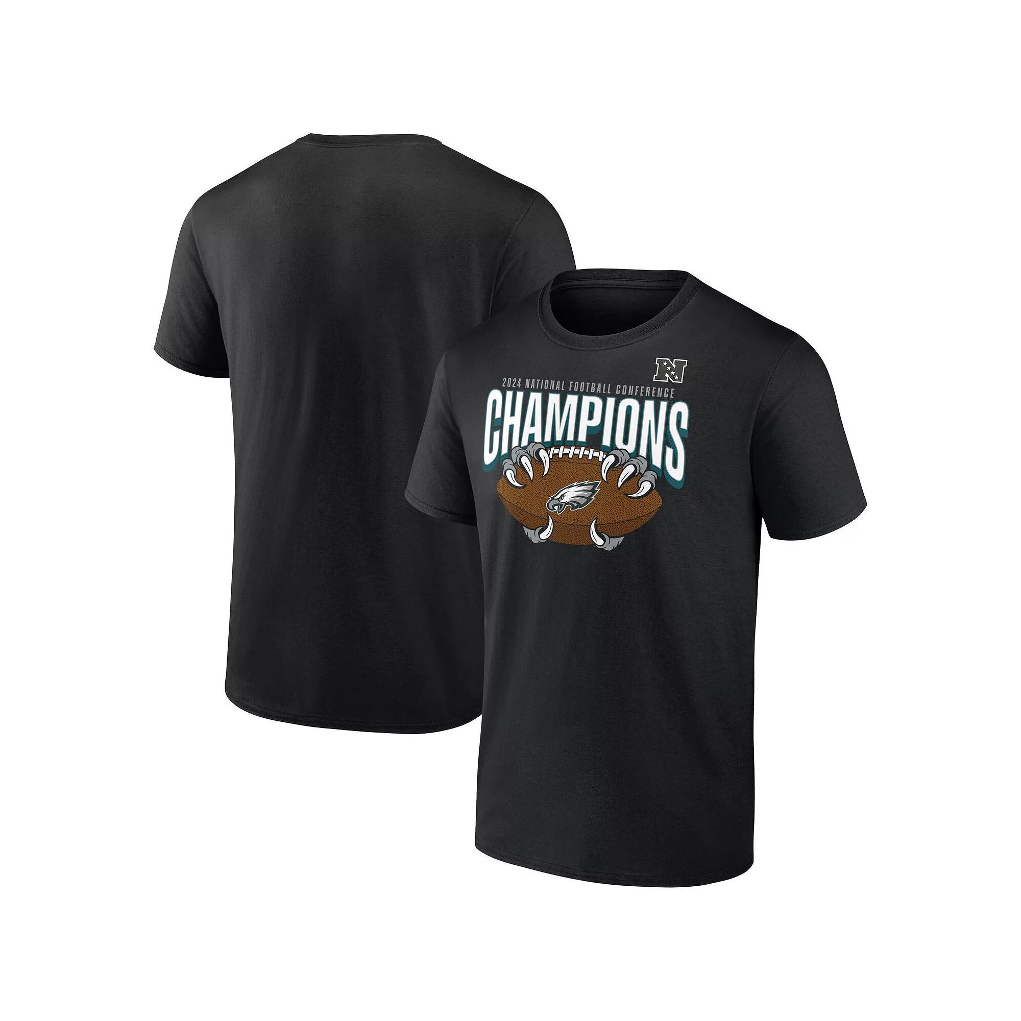 Men's Fanatics  Black Philadelphia Eagles 2024 NFC Champions Hometown Not Done T-Shirt, Size: 4XL Product Image