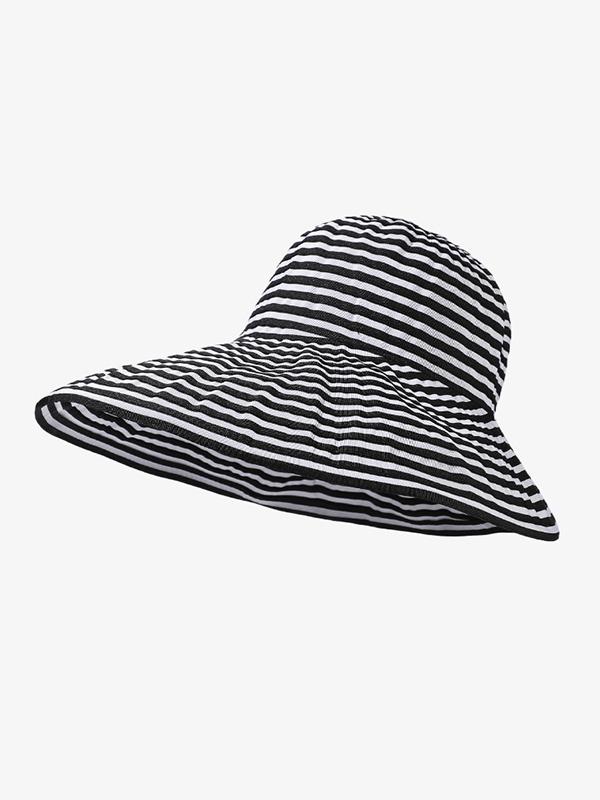Split-Joint Striped Sun Hat Product Image