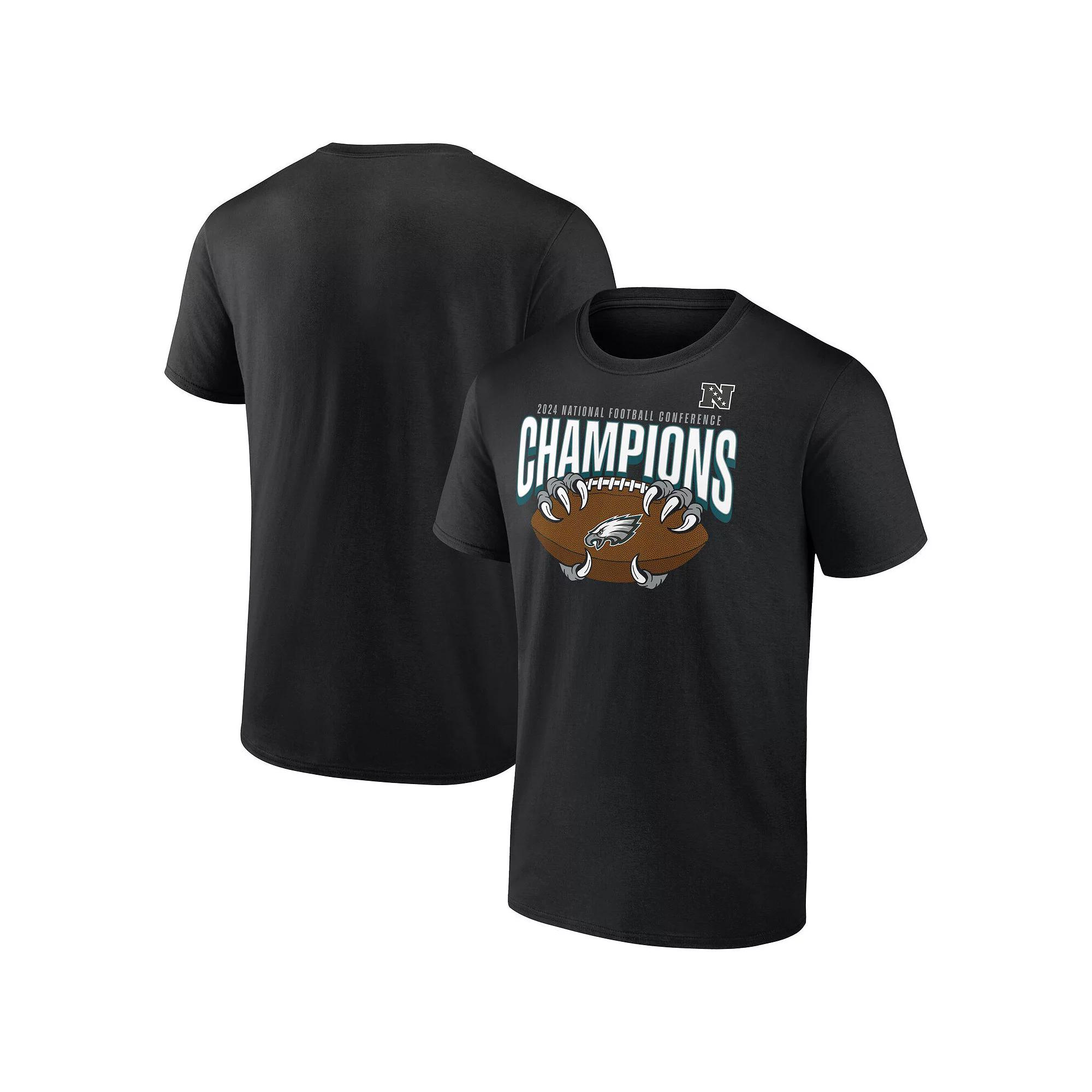 Men's Fanatics  Black Philadelphia Eagles 2024 NFC Champions Hometown Not Done T-Shirt, Size: 4XL Product Image