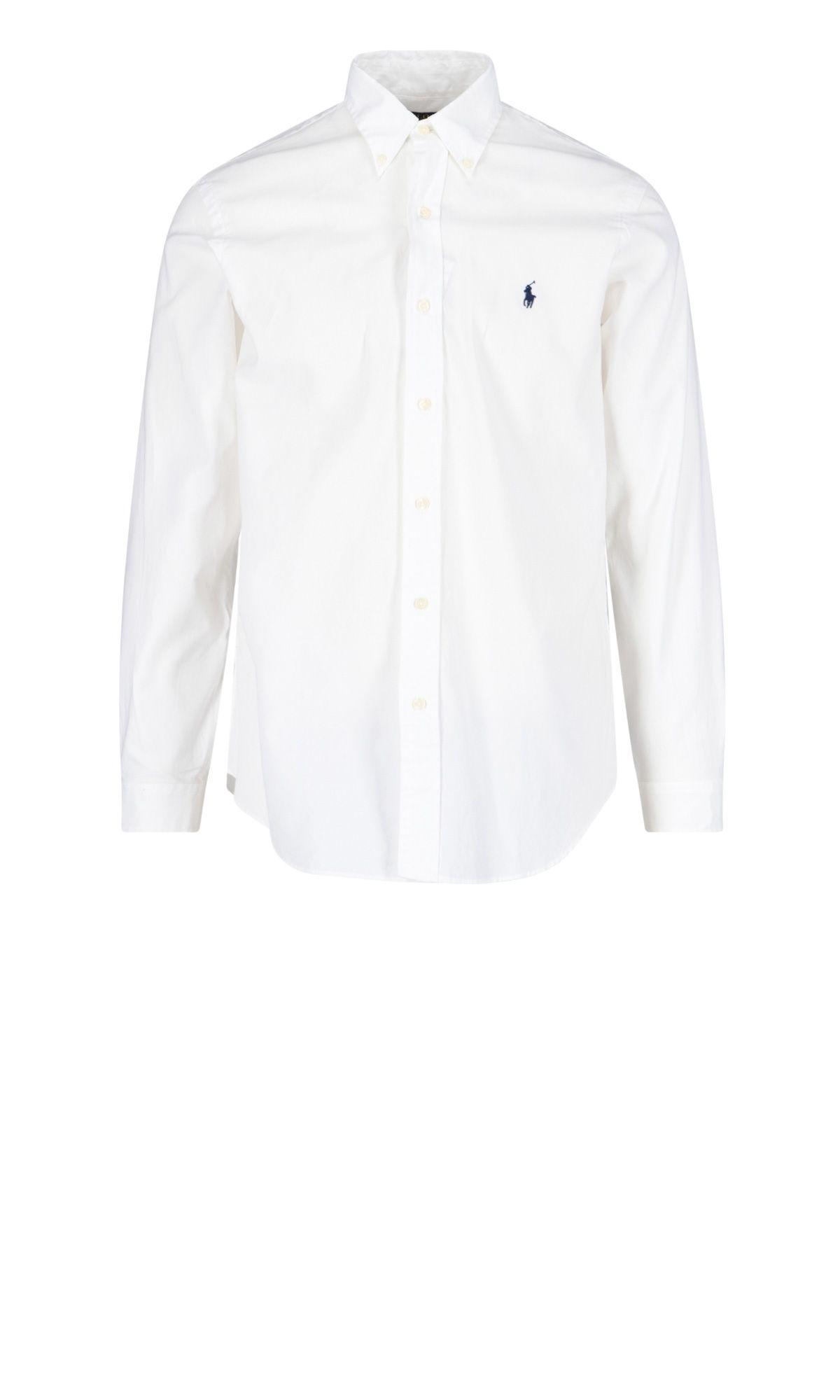 POLO RALPH LAUREN Long Sleeve Sport Shirt Clothing In White Product Image