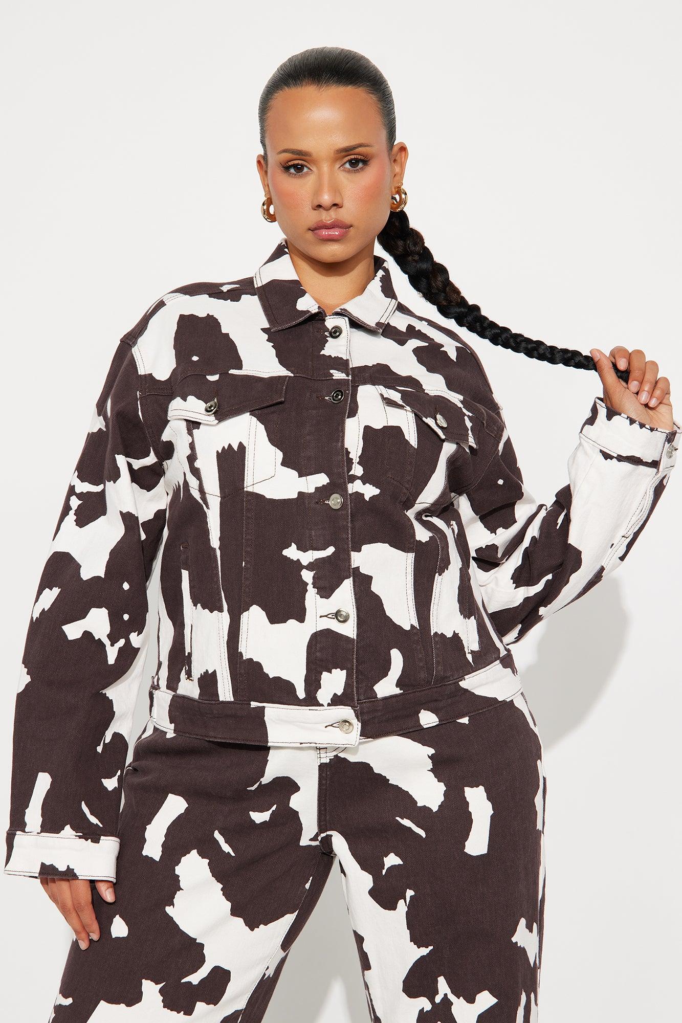 Montana Denim Jacket - Brown/combo Female Product Image