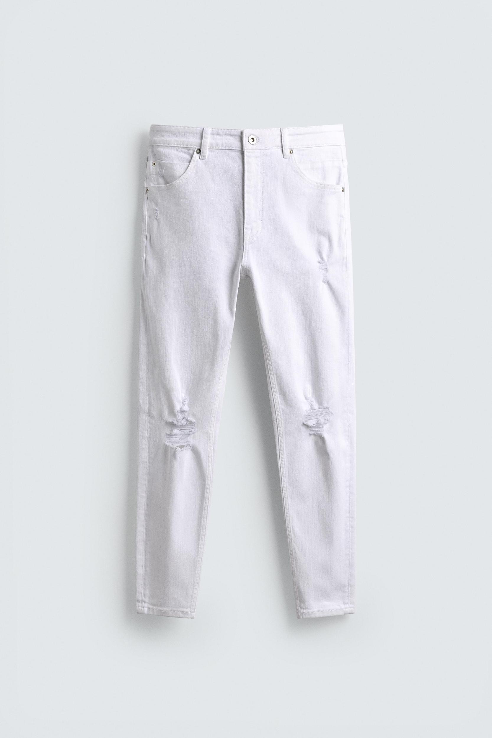 RIPPED SKINNY FIT JEANS Product Image