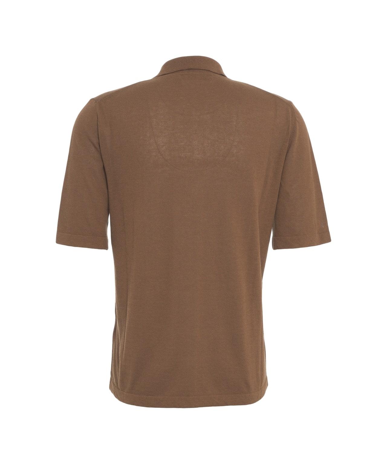 Knit polo shirt Product Image