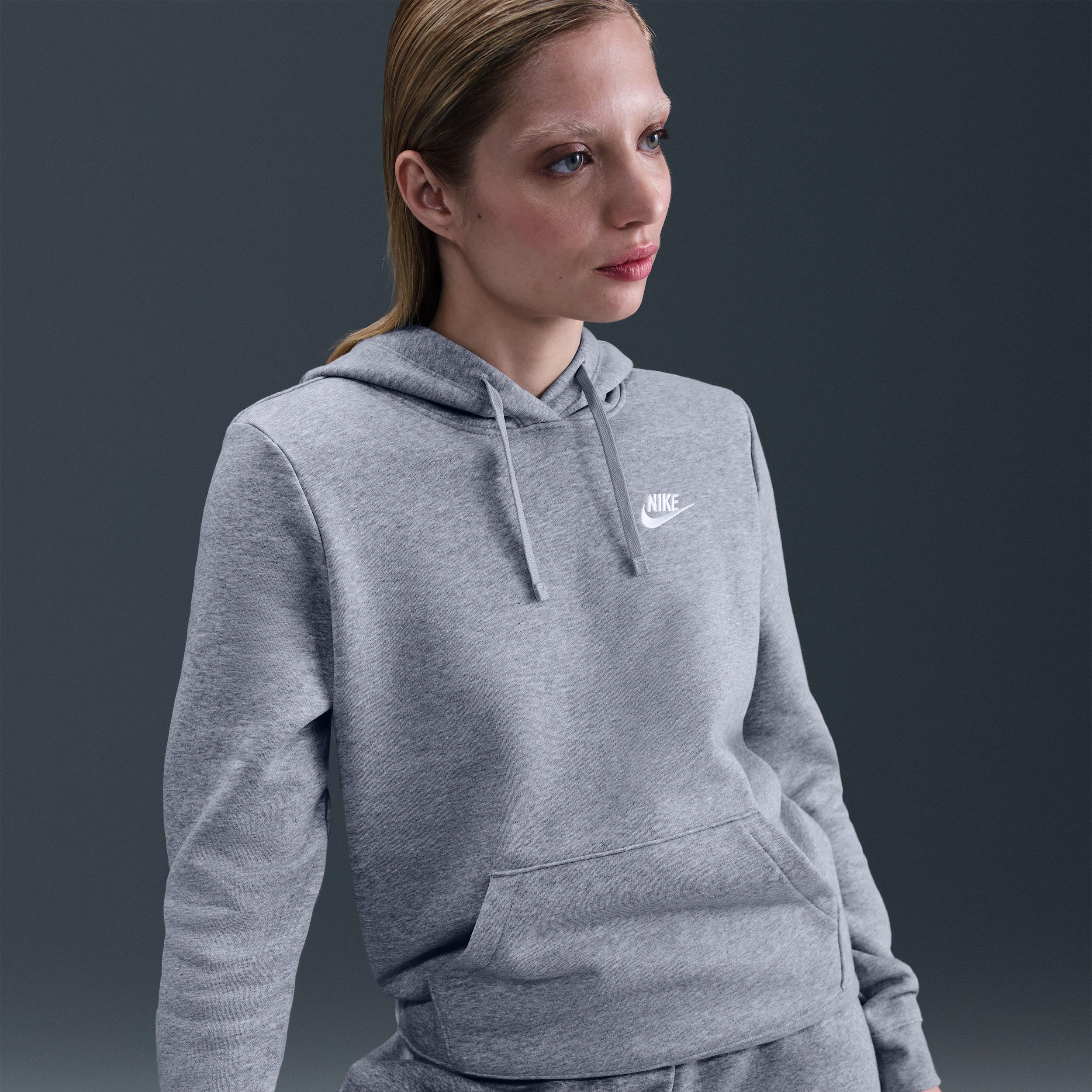 Womens Nike Sportswear Club Fleece Pullover Hoodie | DQ5793-063 Product Image