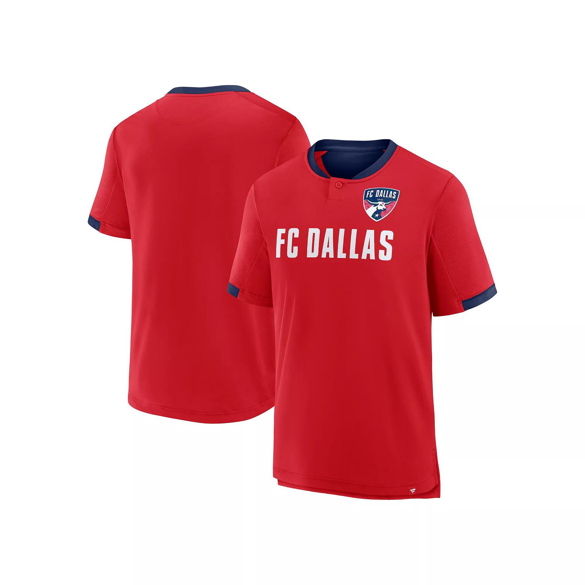 Men's Fanatics Red FC Dallas Stoppage Time Striker T-Shirt,  Product Image