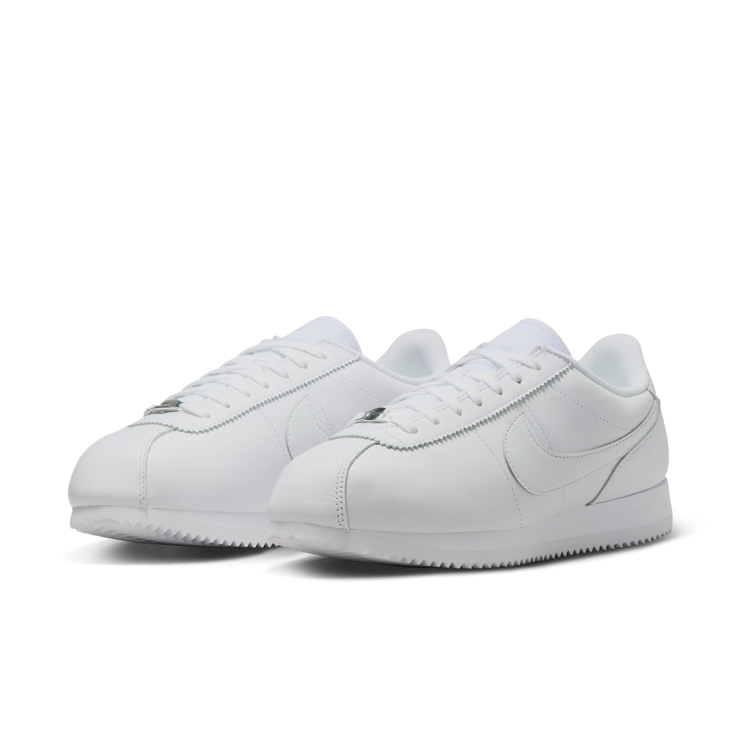 Nike Womens Cortez 23 Premium Leather Casual Shoes in White Product Image