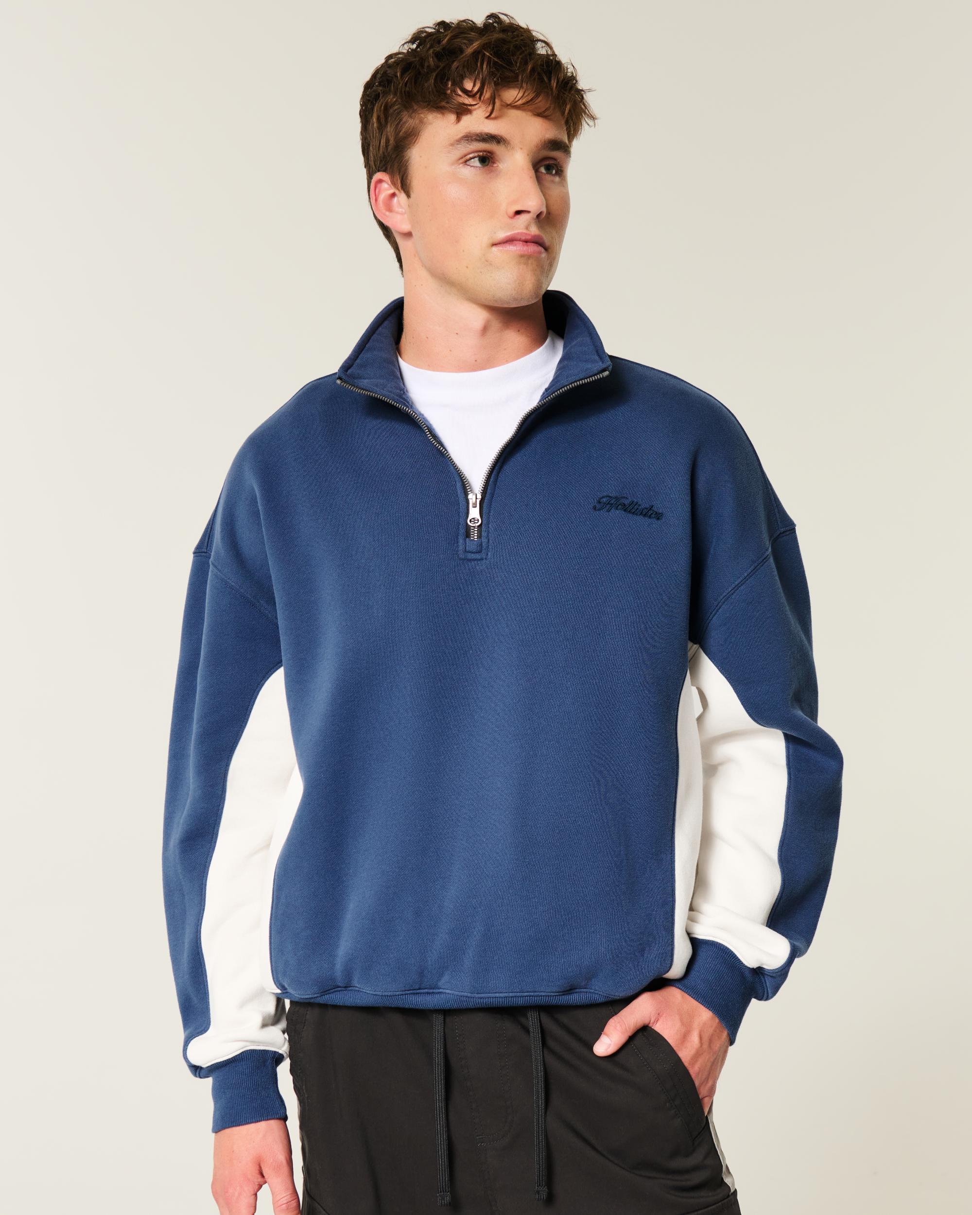 Boxy Logo Quarter-Zip Sweatshirt Product Image