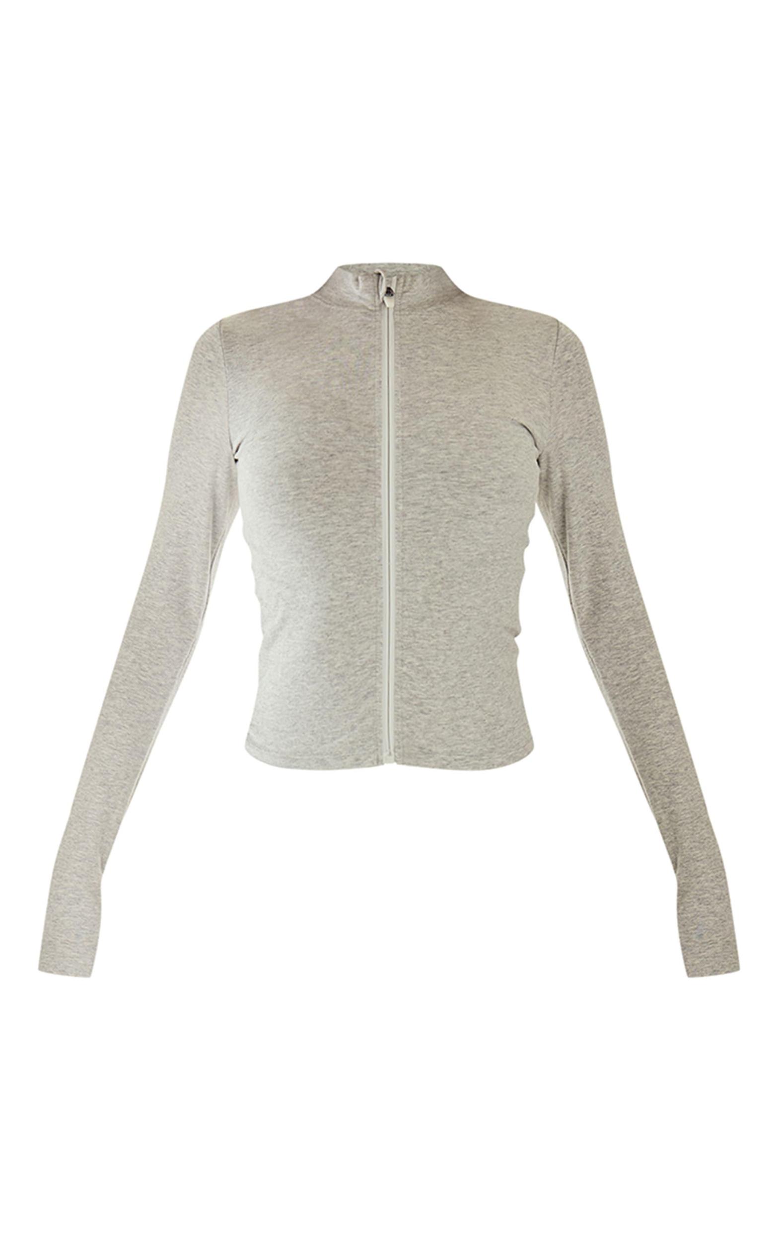 Ash Grey Marl Sculpt Jacket Product Image