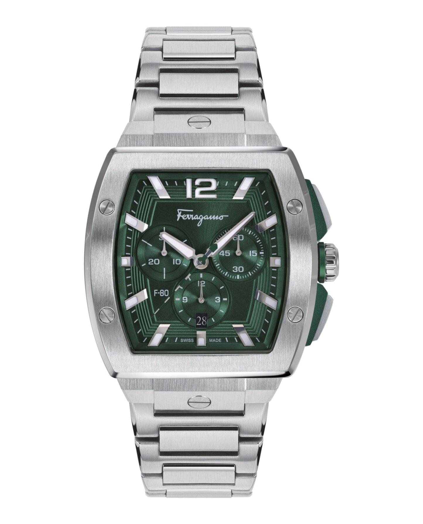 Ferragamo F-80 Tonneau Chrono Bracelet Watch Product Image