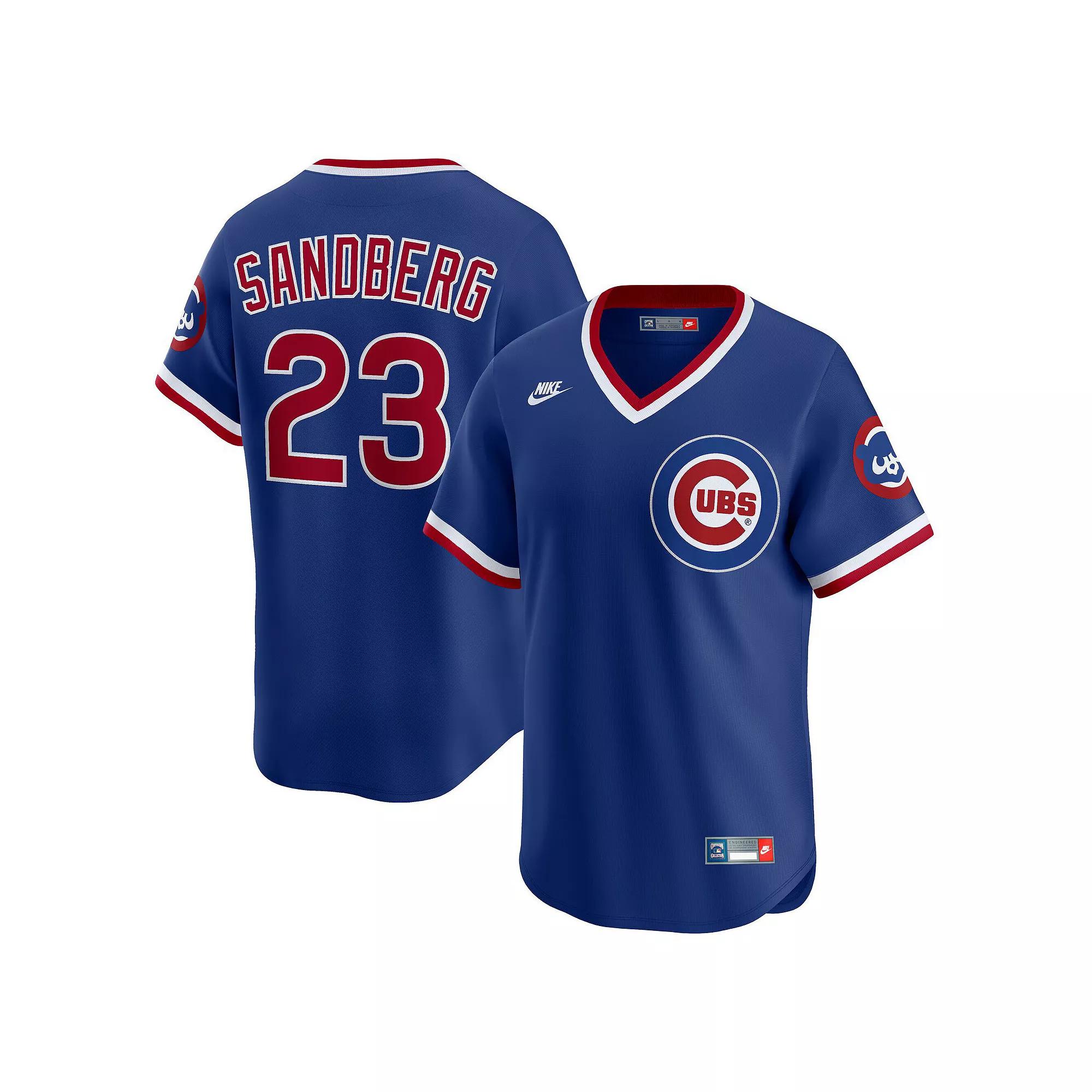 Men's Nike Ryne Sandberg Royal Chicago Cubs Throwback Cooperstown Collection Limited Jersey, Size: XL, Blue Product Image