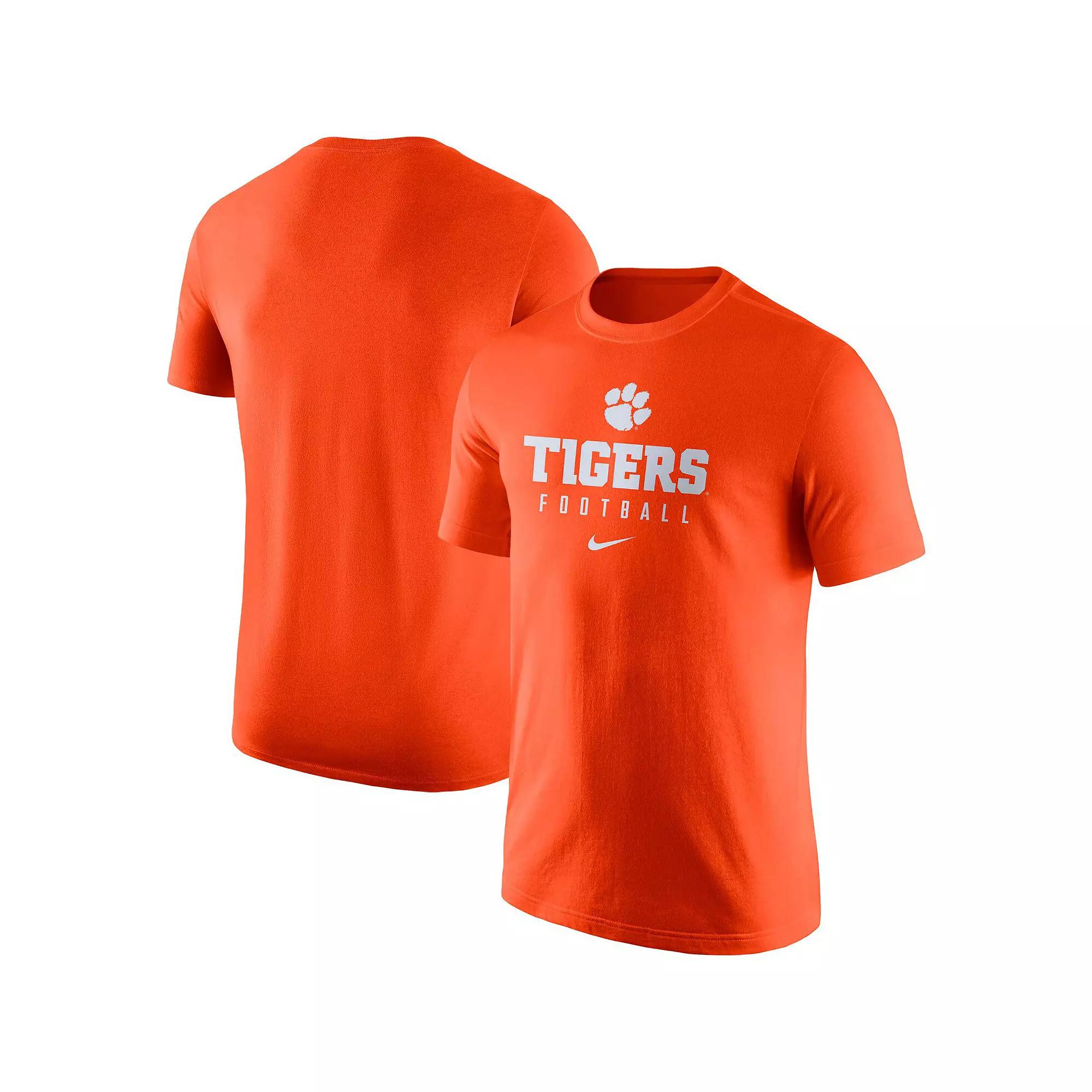 Men's Nike  Orange Clemson Tigers Team Issue Performance T-Shirt, Size: Large Product Image