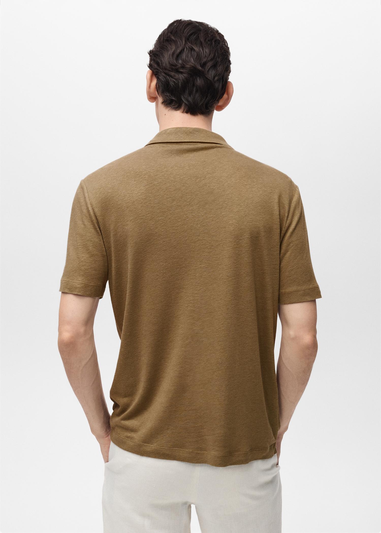 Regular-fit linen shirt - Men | MANGO USA Product Image