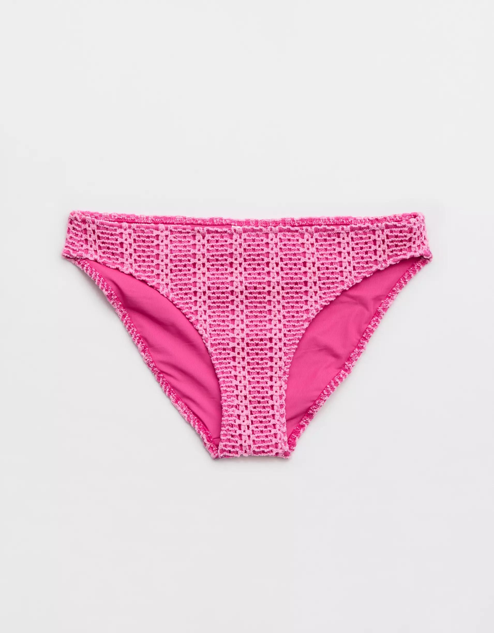 Aerie The Classic Cloudweave Crochet Bikini Bottom Product Image