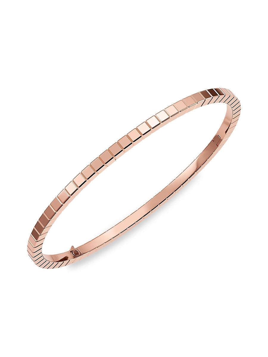 Womens Ice Cube 18K Rose Gold Bracelet Product Image