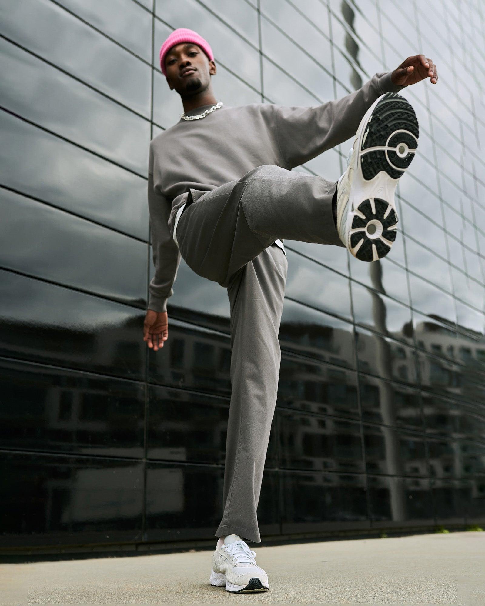 Organic Twill Pants - Steel Blue Product Image