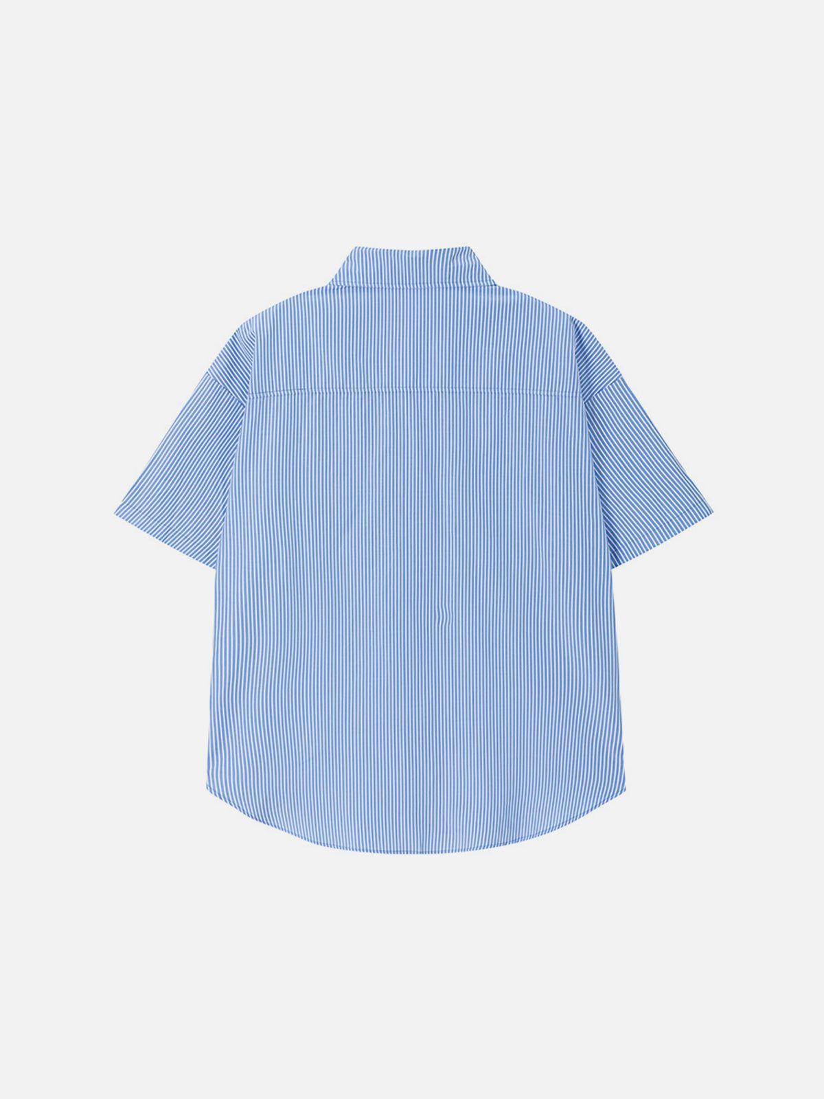 Aelfric Eden Cartoon Embroidery Short Sleeve Shirt Product Image