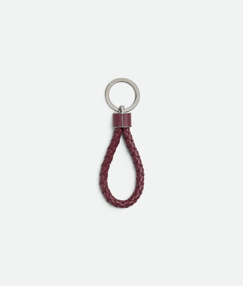 Men's Intreccio Key Ring in Barolo Product Image