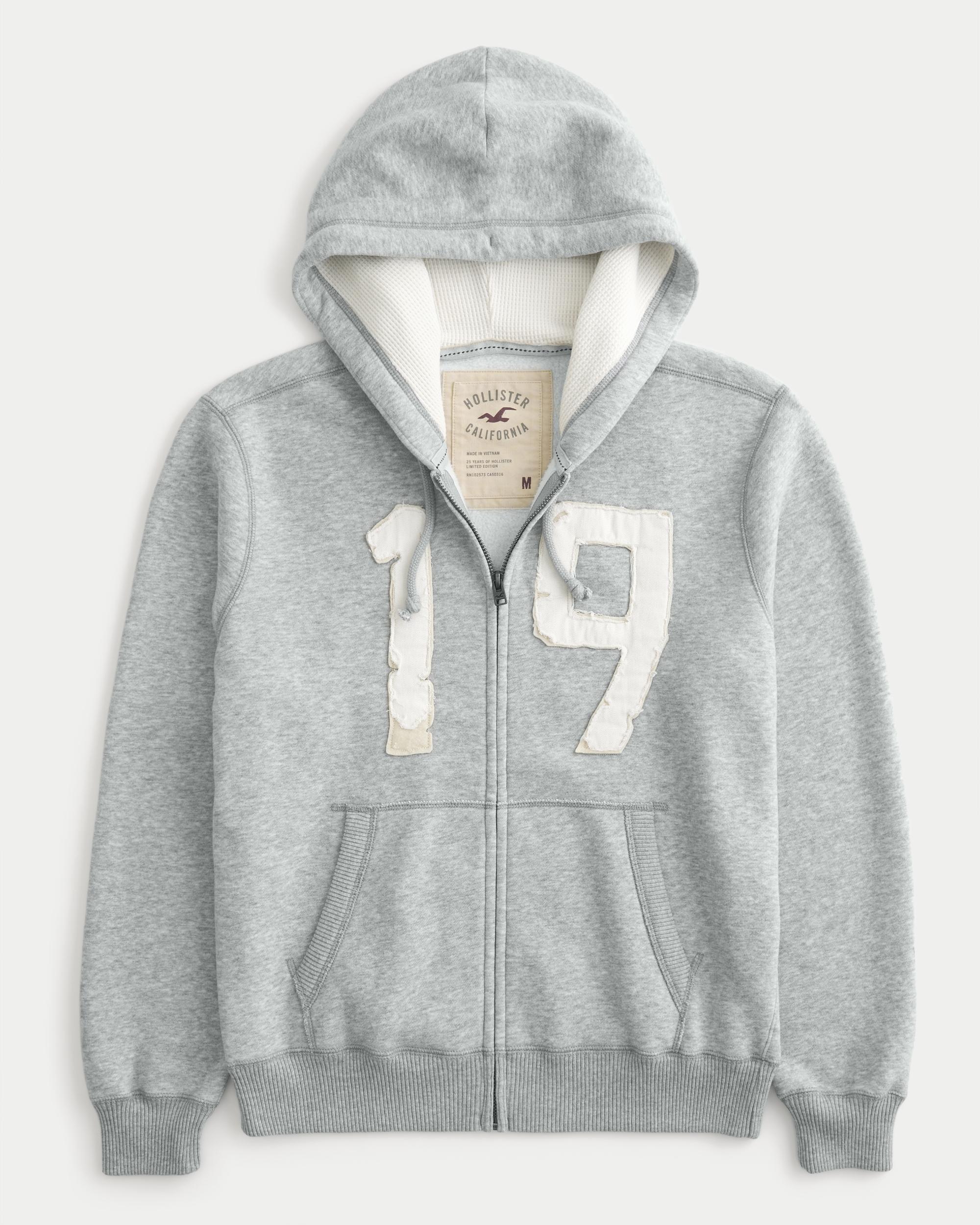 Waffle-Lined Newport Beach Graphic Zip-Up Hoodie Product Image