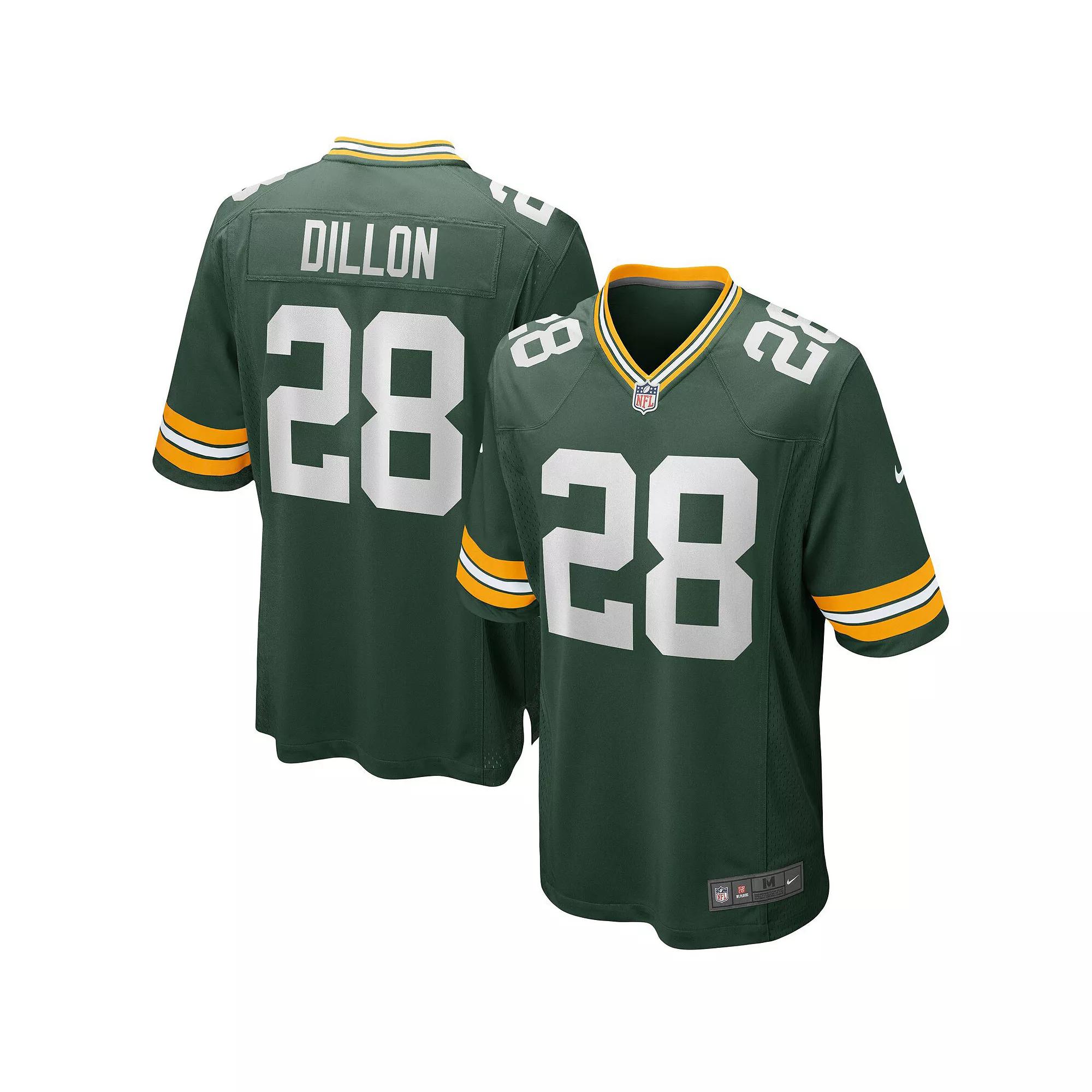 Mens Nike AJ Dillon Bay Packers Team Game Jersey Product Image