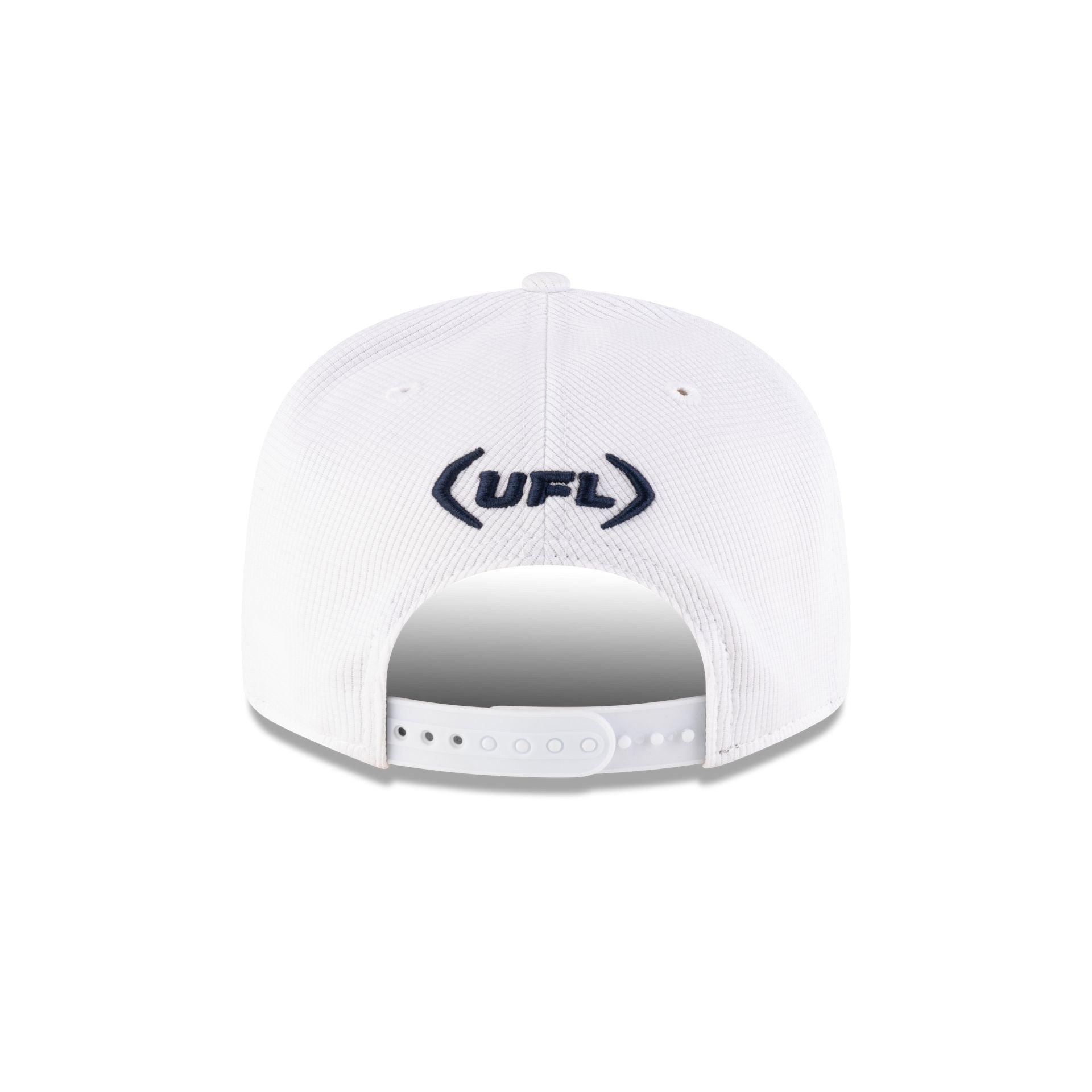 Houston Roughnecks White 9FIFTY Snapback Hat Male Product Image