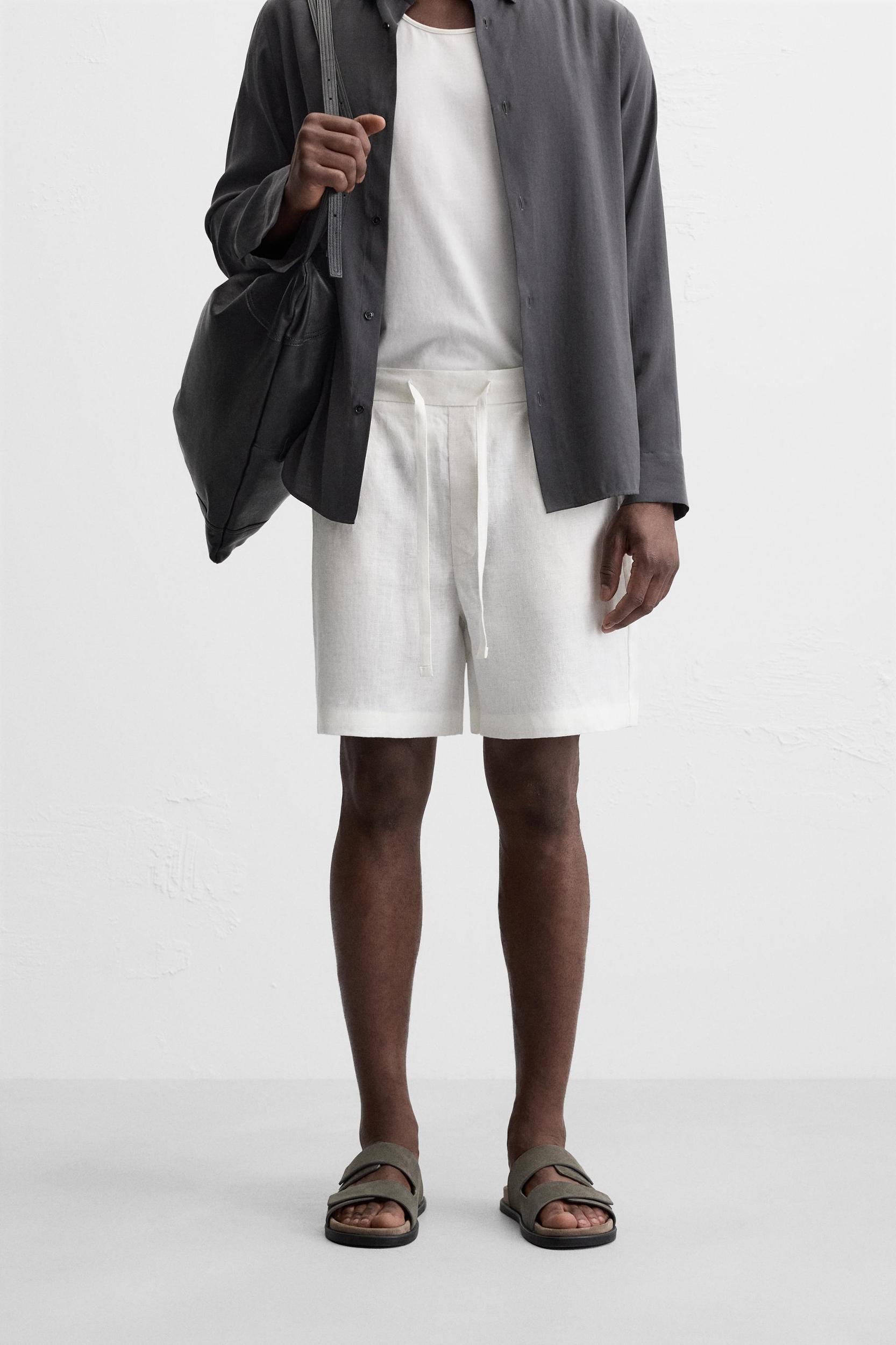 100% LINEN SHORTS Product Image