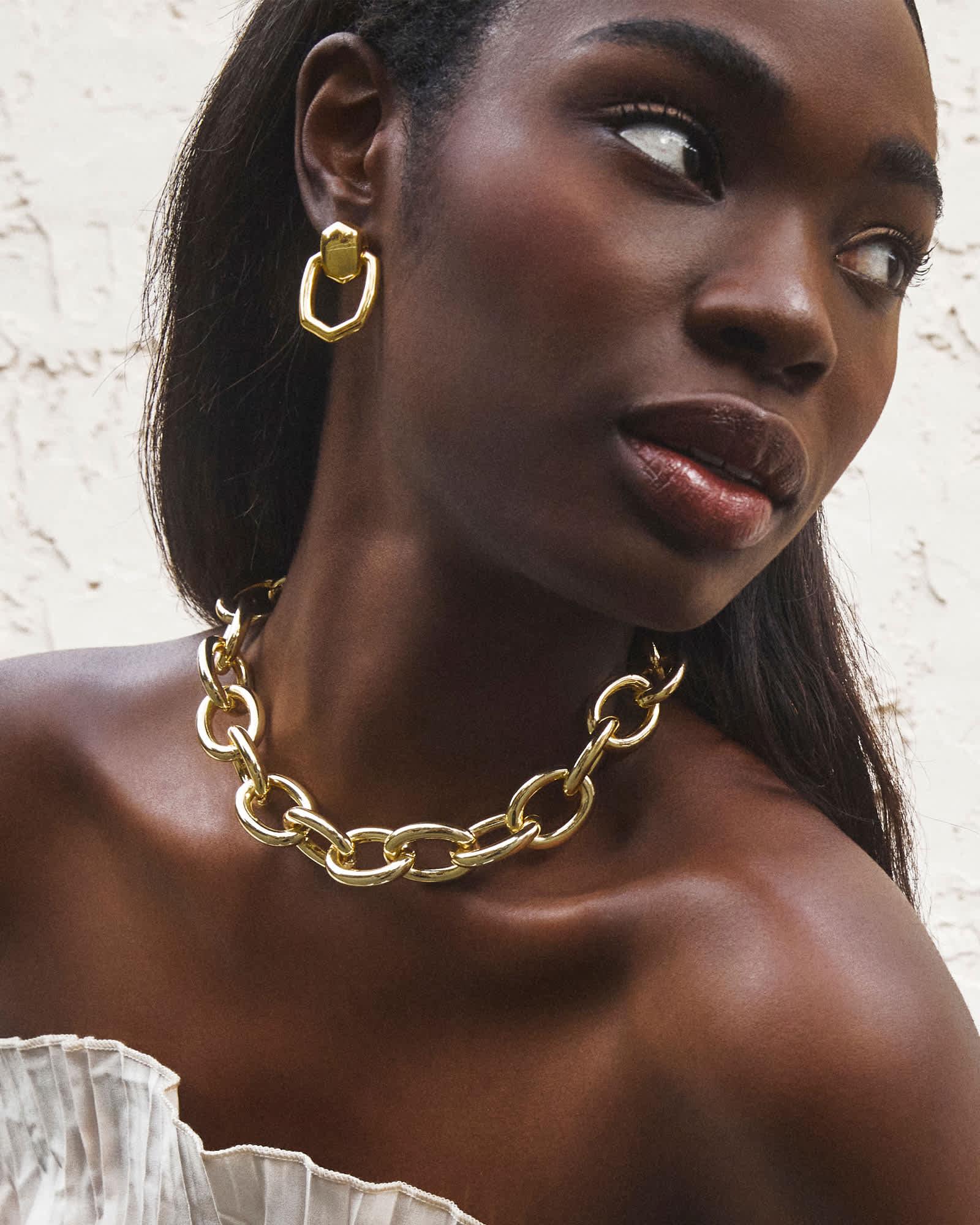 Kaia Gold Statement Chain Necklace Product Image