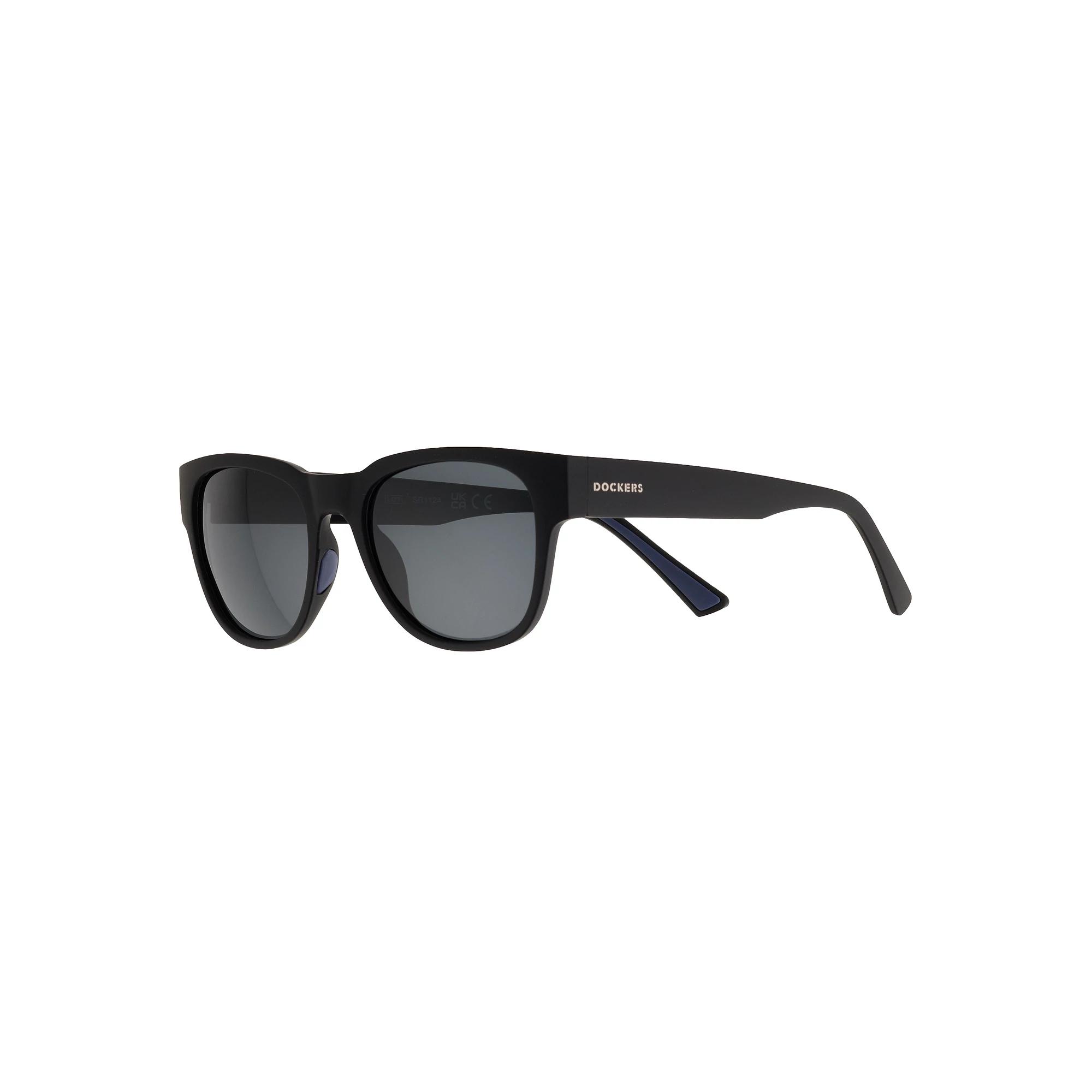 Men's Dockers® Plastic Square Classic Sunglasses, Black Product Image