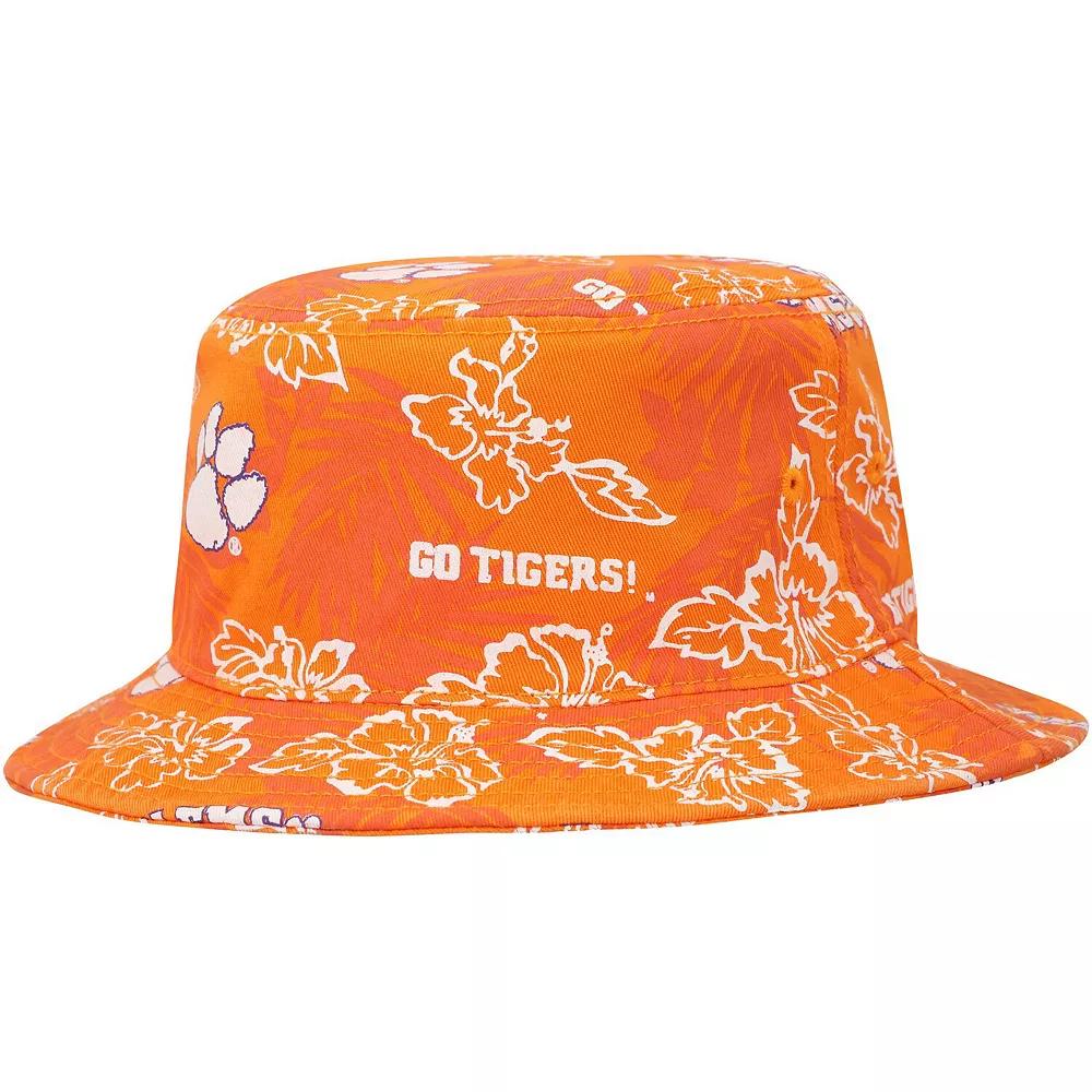 Men's Reyn Spooner Orange Clemson Tigers Floral Bucket Hat,  Product Image