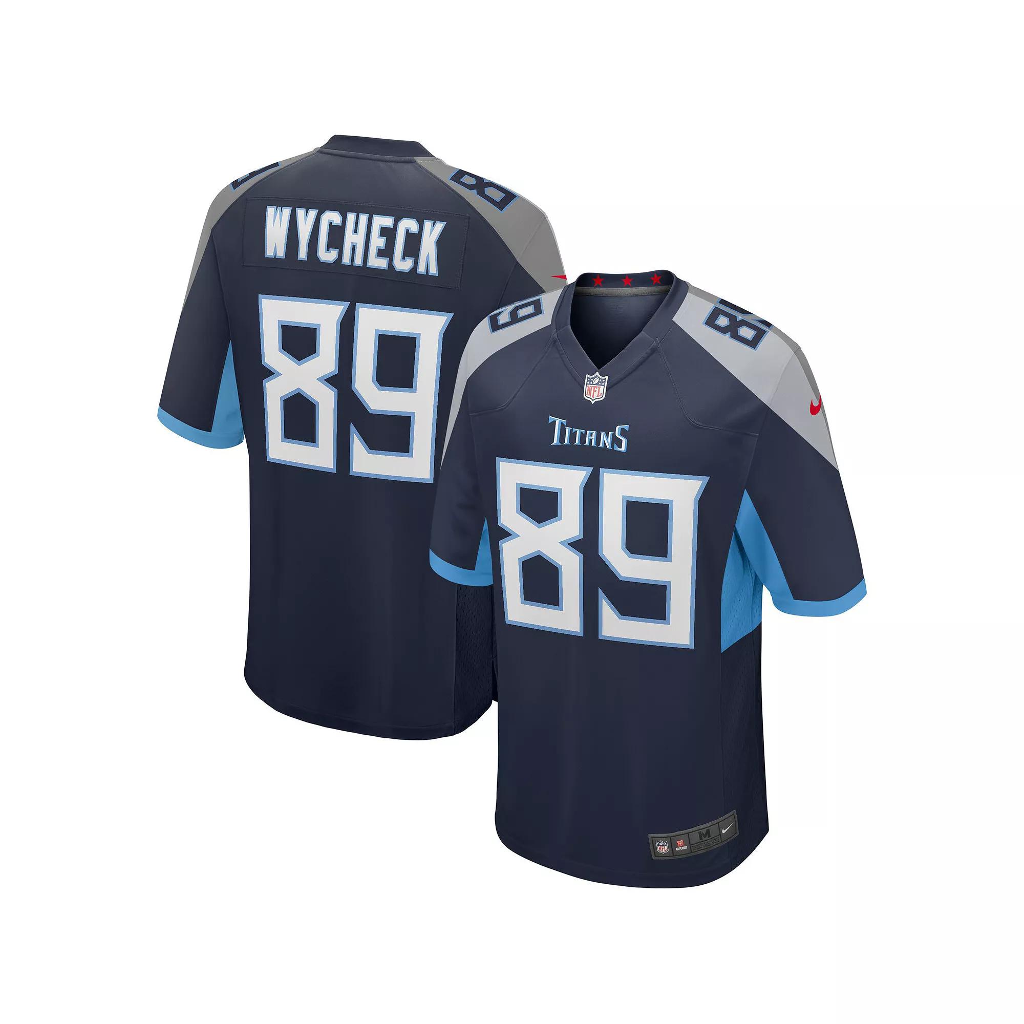 Men's Nike Frank Wycheck Navy Tennessee Titans Game Retired Player Jersey,  Product Image